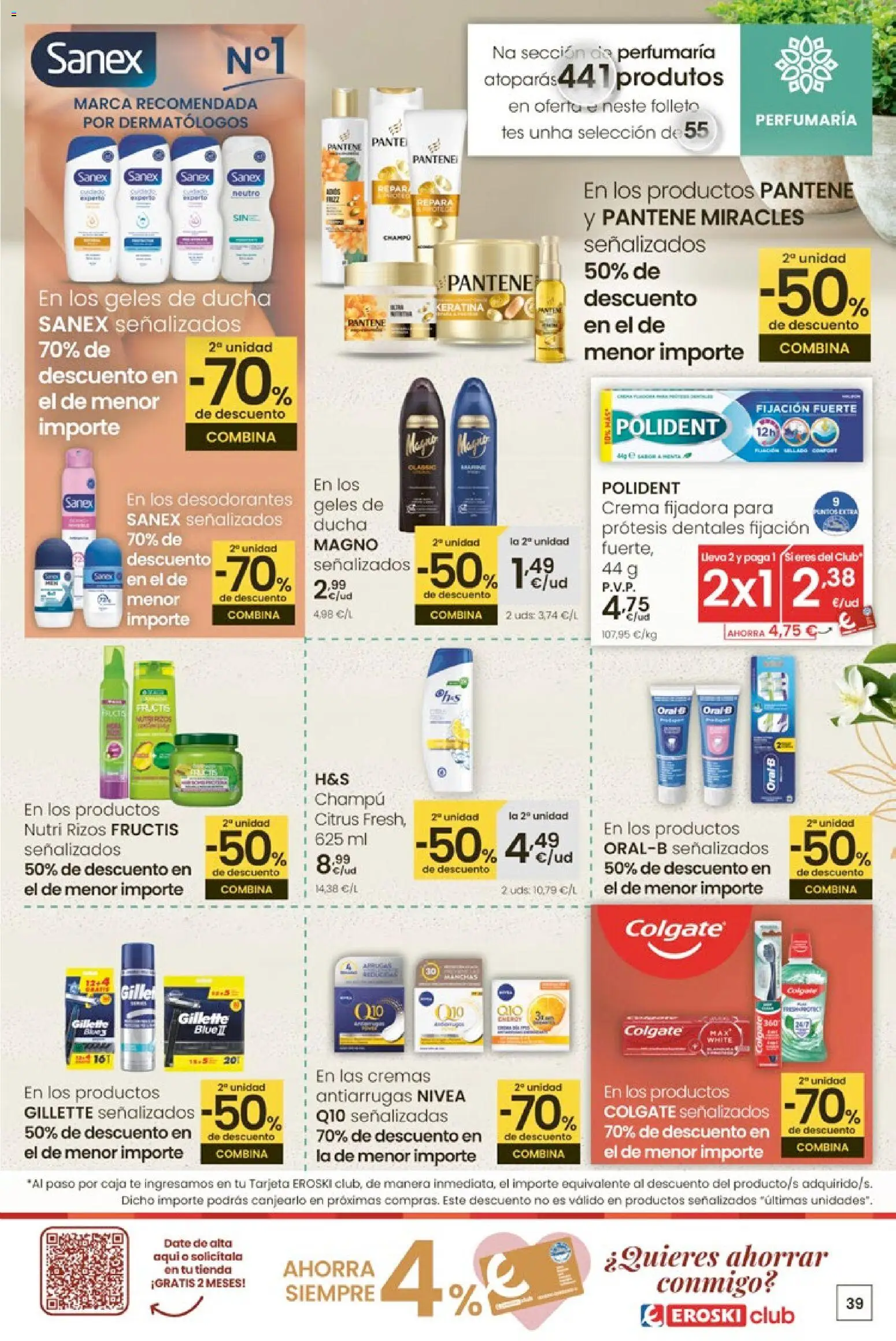 Eroski - Quieres ahorrar conmigo │ válido desde el 26.03.2026 | Página: 39 | Productos: Crema, Té, Caja, Ducha