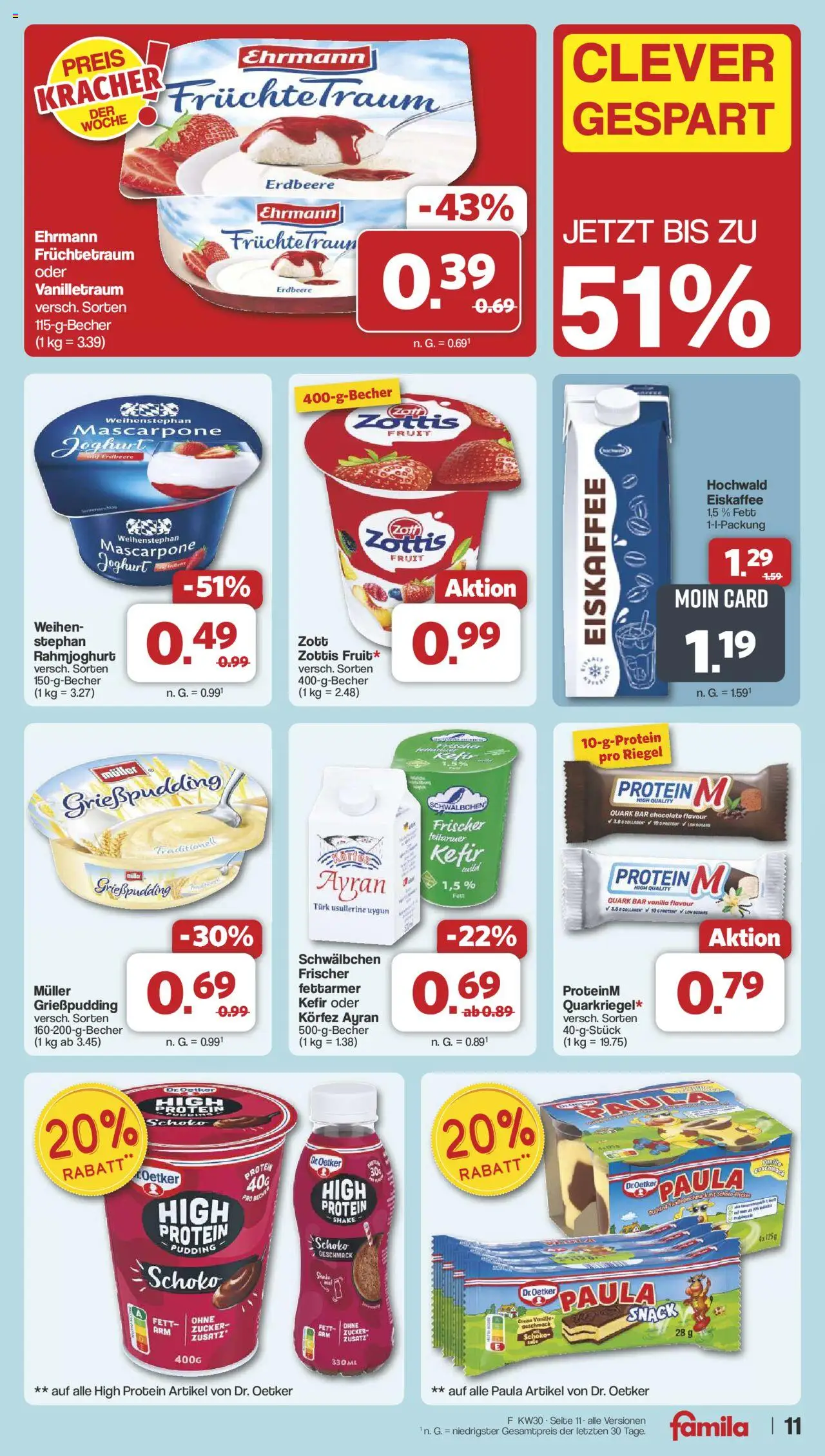 Famila Nordwest Prospekt 	 - gültig ab dem 21.07.2025 | Seite: 13 | Produkte: Kefir, Quark, Joghurt, Zucker