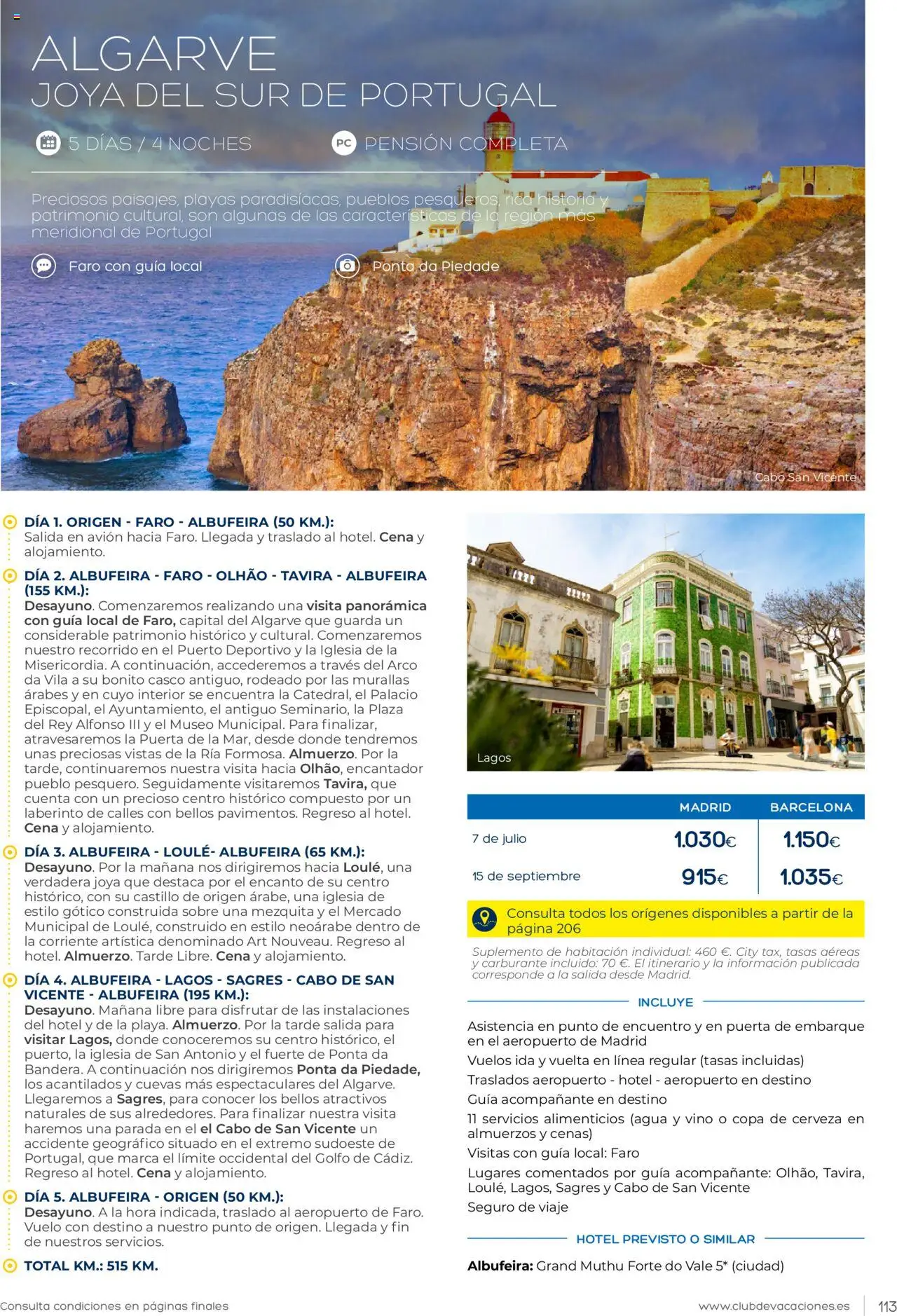 Viajes El Corte Inglés Club de Vacaciones │ válido desde el 01.01.2025 | Página: 113 | Productos: Vino, Cerveza