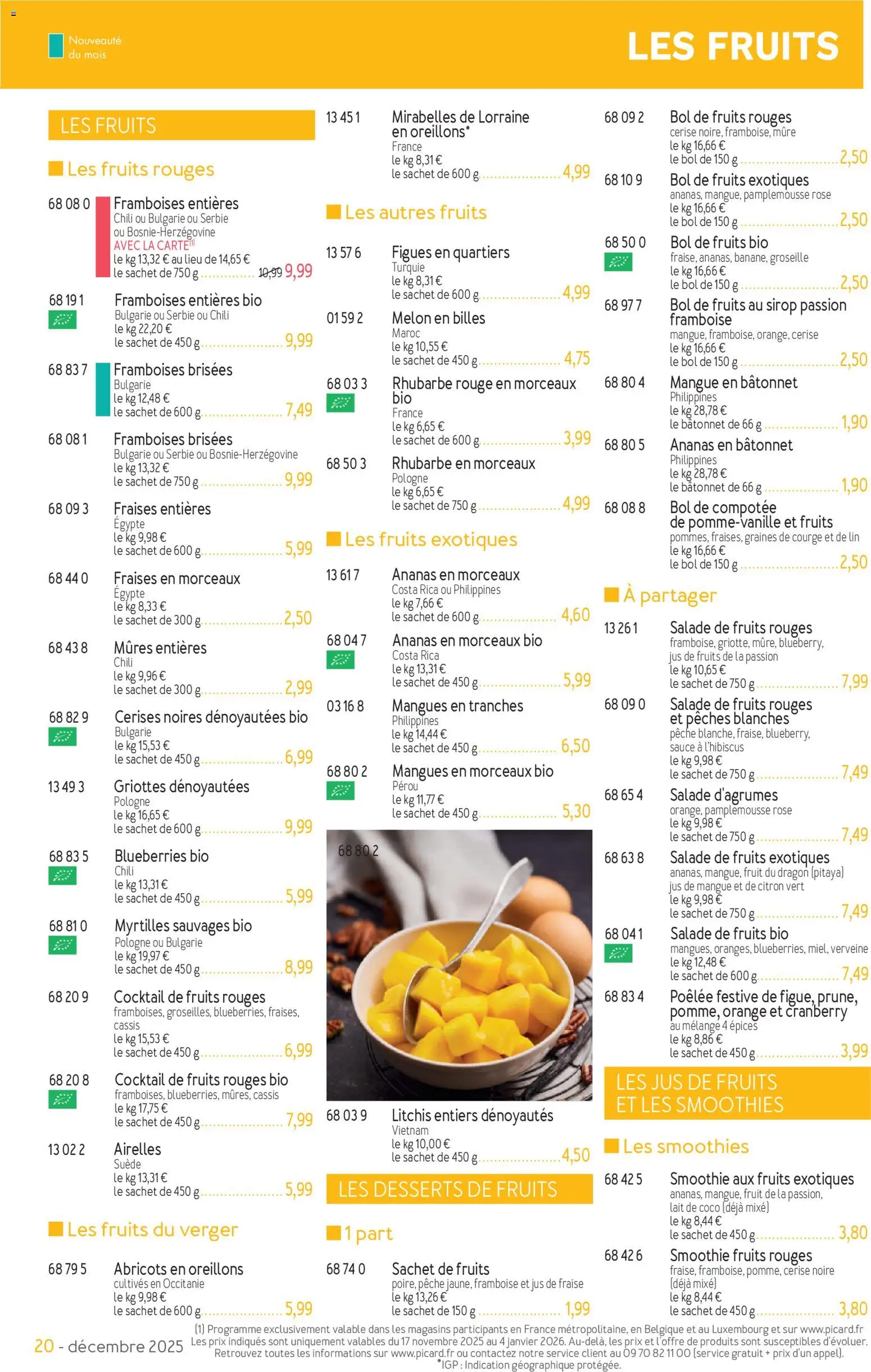 {H1} | Page: 20 | Produits: Citron, Myrtilles, Courge, Fraises