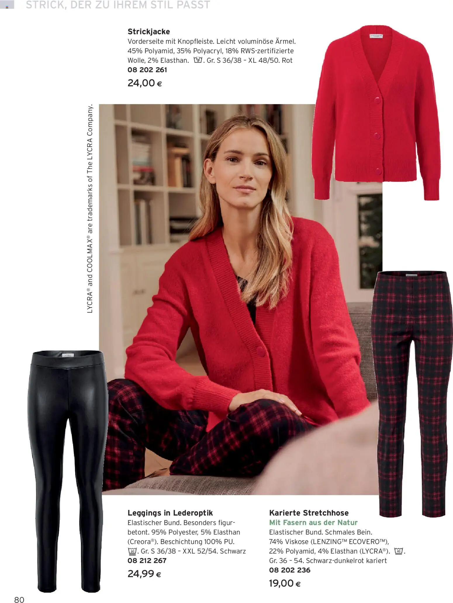 Tchibo Eduscho - Katalog Januar 2026 gültig ab 01.01.2026 | Seite: 80 | Produkte: Leggings, Strickjacke