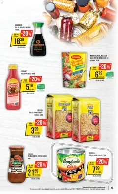 Noul catalog Mega Image – valabil de la 11.09.2025 | Pagină: 15 | Produse: Chilli, Paste, Porumb, Sos