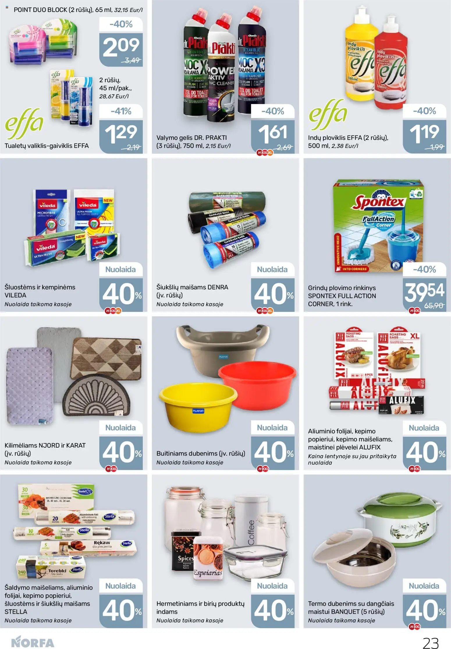 NORFA akcijos nuo 30.10.2025 | Puslapis: 23 | Prekių: Wc, Ploviklis