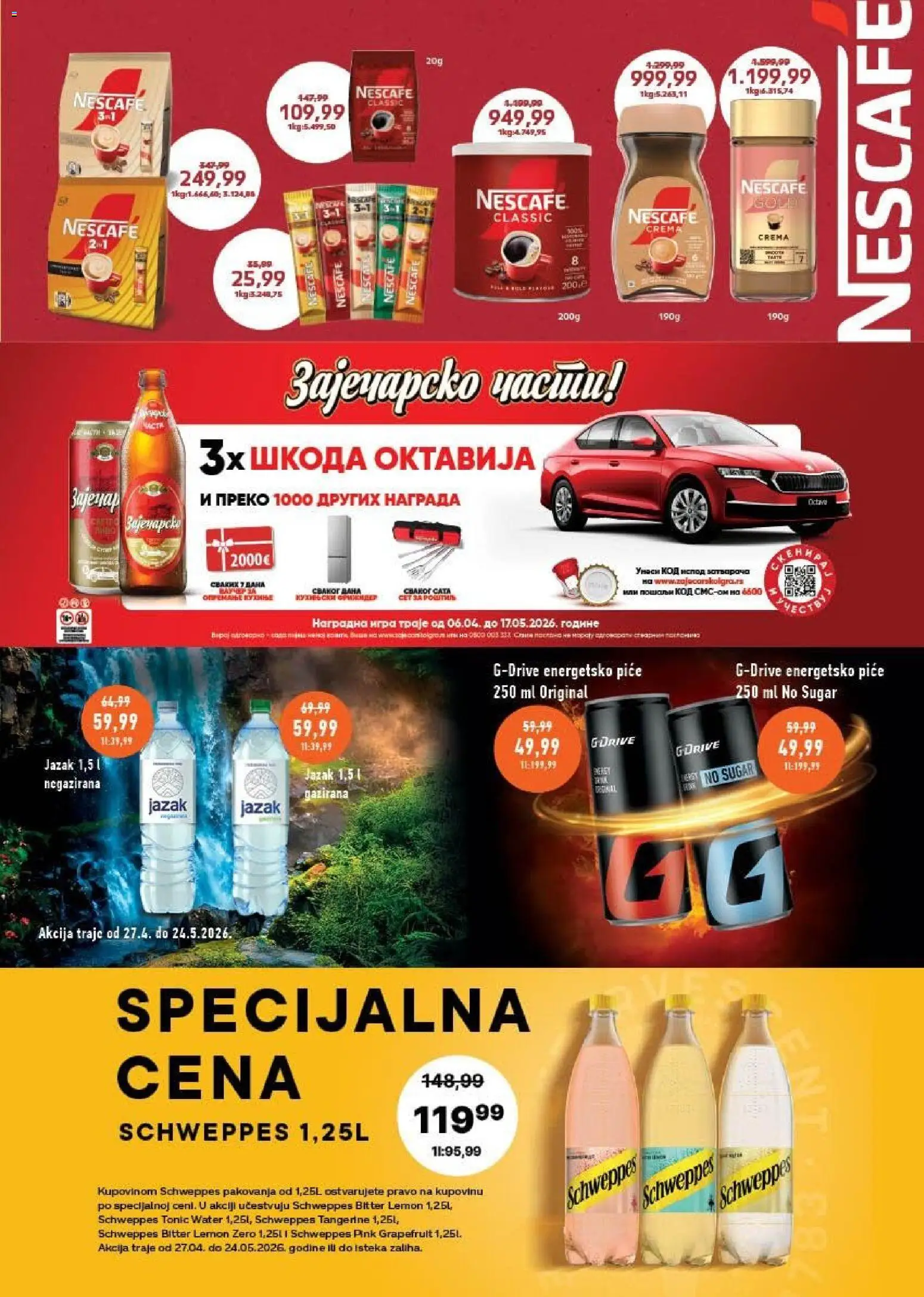 Univerexport katalog - važi od 27.04.2026 | Strana: 21 | Proizvode: Schweppes, Nescafé