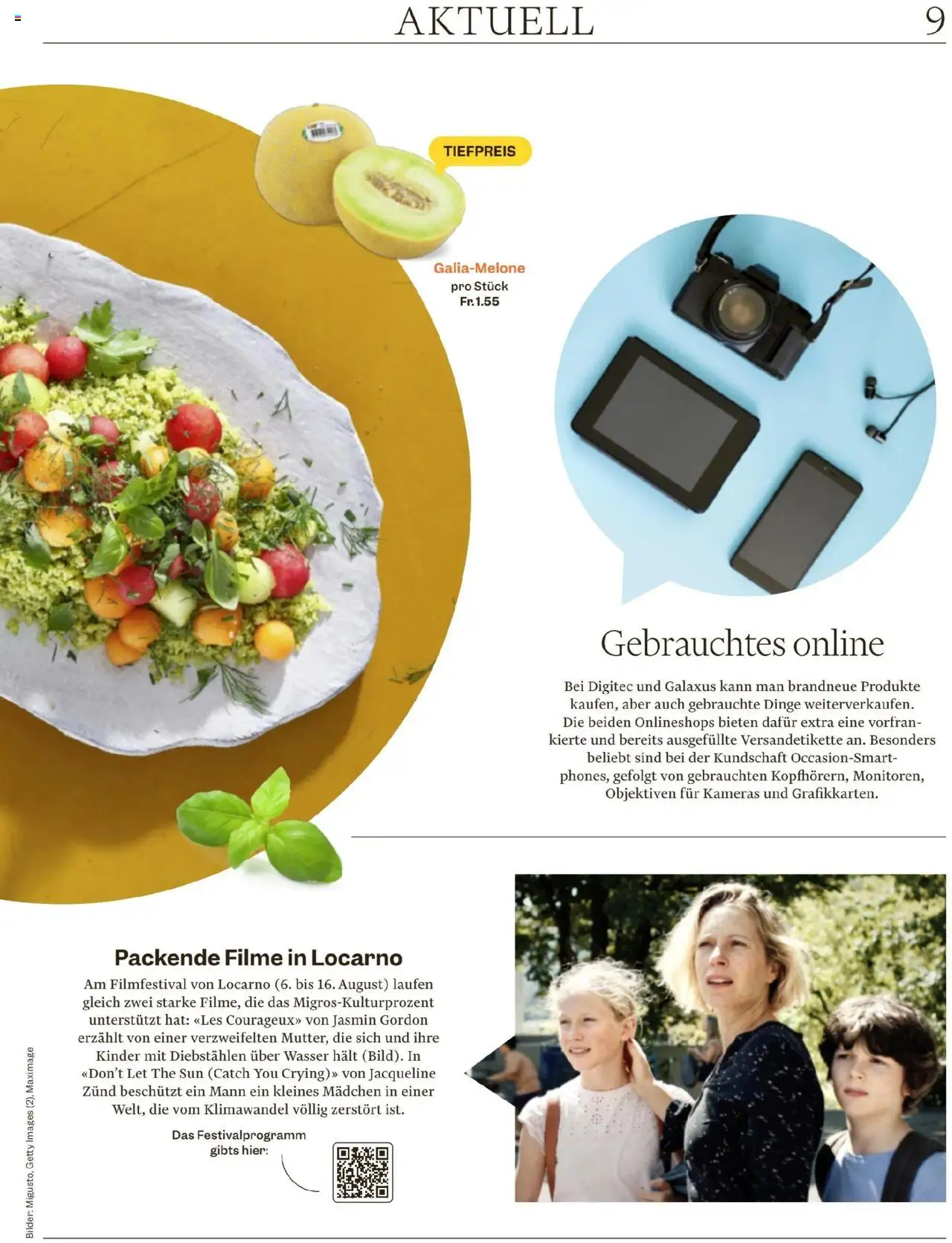 Migros - Magazin ab 05.08.2025 | Seite: 9 | Produkte: Wasser, Bilder