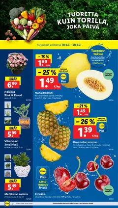  | Sivu: 4 | Tuotteet: Ananas, Hunajameloni