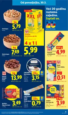Domaći lješnjak jezgra, Rinfuza - Pregled kataloga iz trgovine Lidl, vrijedi od 30.03.2026 | Stranica: 15
