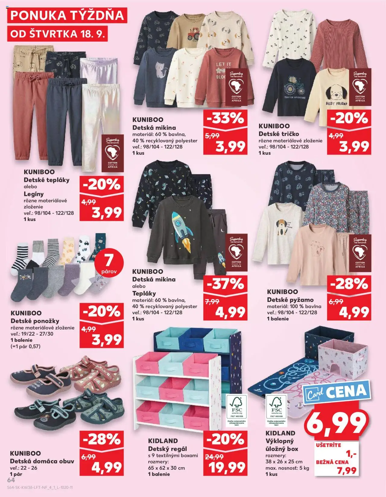 Kaufland SK akciós ujság - amely érvényes a következő dátumtól: 18.09.2025 | Oldal: 64