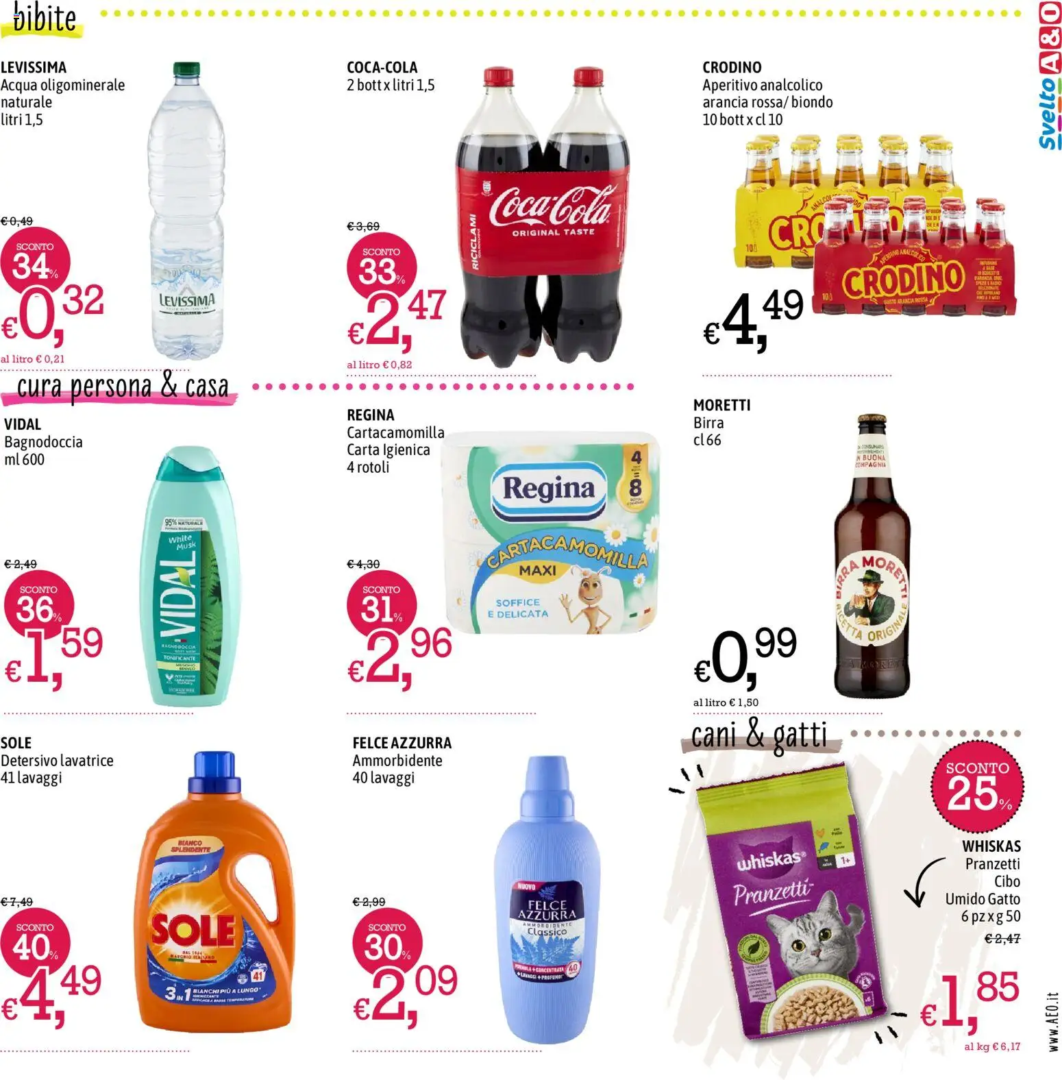 Volantino A&O del 26.03.2026 | Pagina: 7 | Prodotti: Birra, Ammorbidente, Bibite, Aperitivo