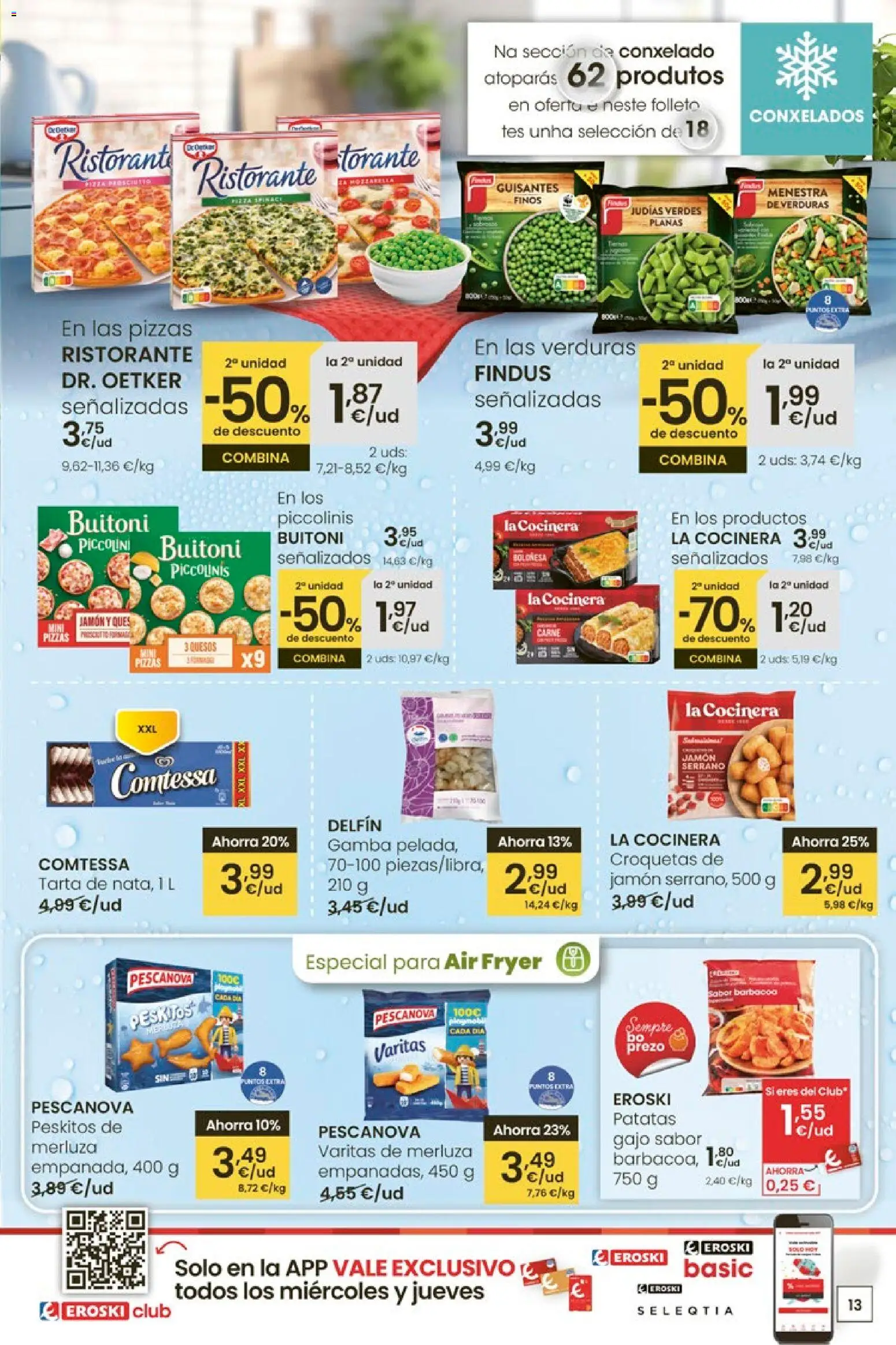 Eroski - Para un xaneiro máis lixeiro │ válido desde el 05.01.2026 | Página: 13 | Productos: Jamón serrano, Jamón, Barbacoa, Gamba
