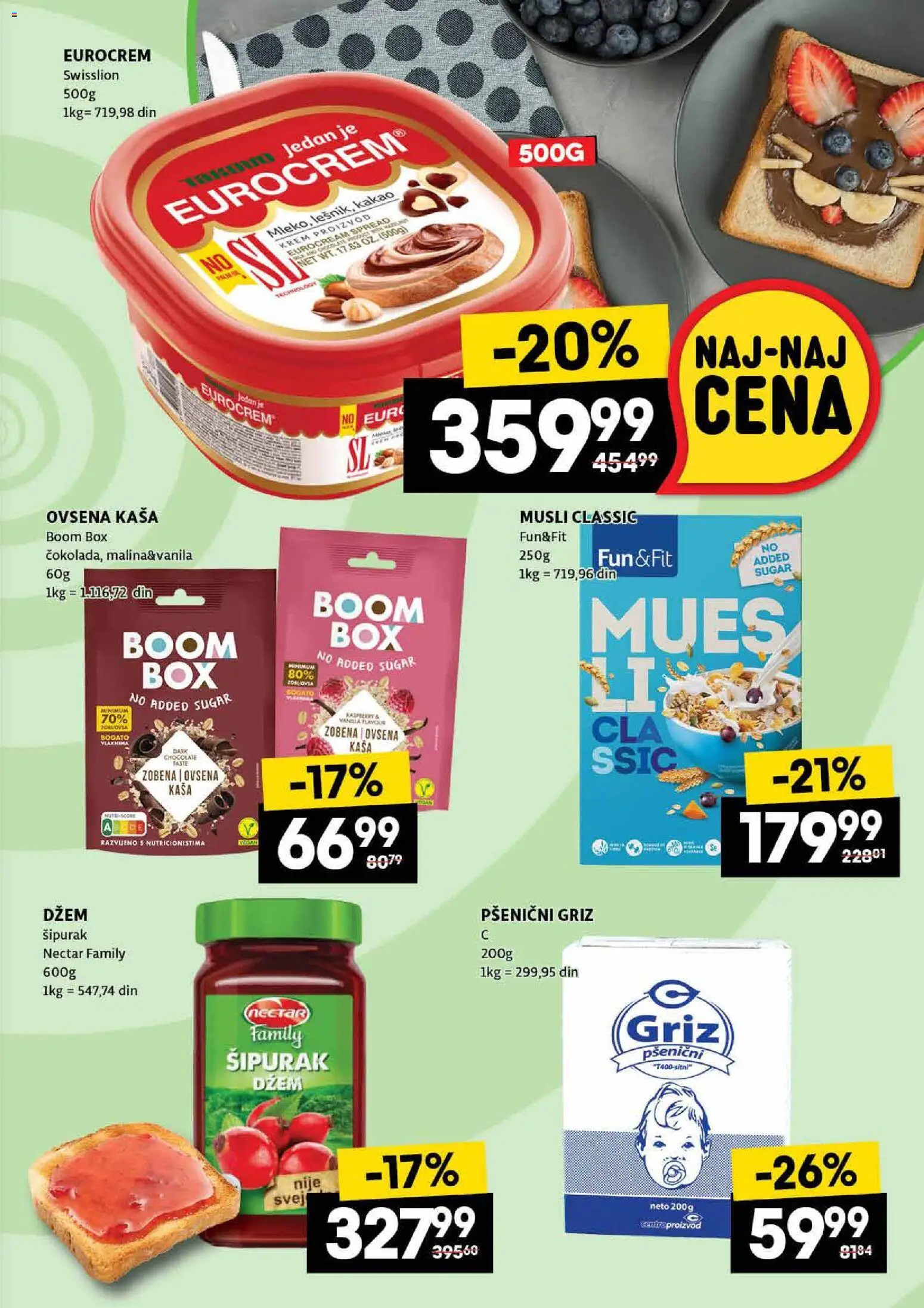 Roda katalog - važi od 20.11.2025 | Strana: 19 | Proizvode: Ovsena kaša, Dzem, Eurocrem, Pšenični griz