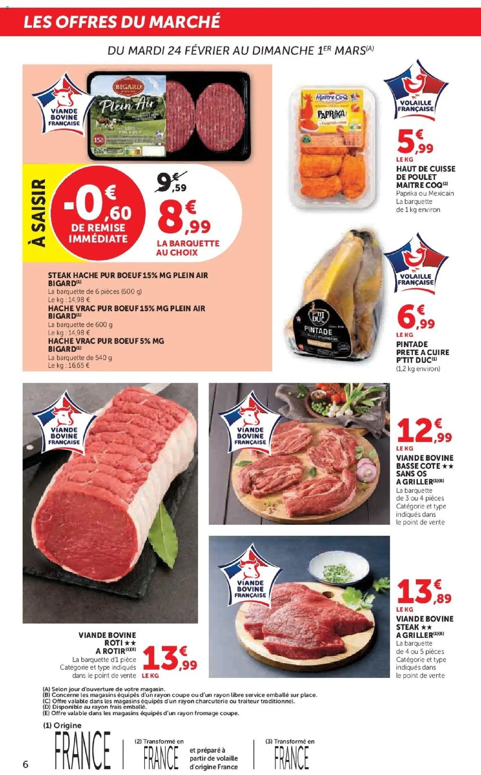 {H1} | Page: 6 | Produits: Paprika, Volaille, Pintade, Basse côte