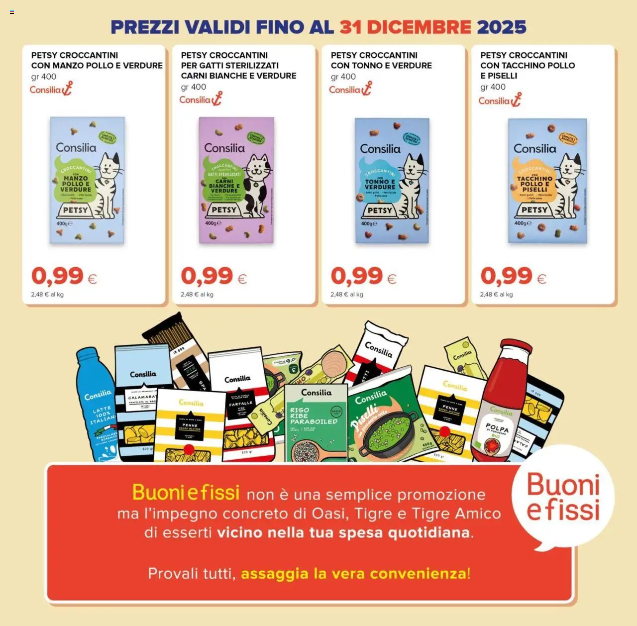 Volantino Oasi del 09.10.2025 | Pagina: 28 | Prodotti: Pollo, Verdure, Piselli, Penne