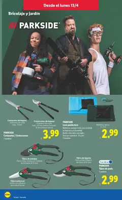 Vista previa PARKSIDE Tijera de poda, 3 modelos. válido desde el 13.04.2026 | Página: 12 | Productos: Cortasetos, Tijera de poda, Peso