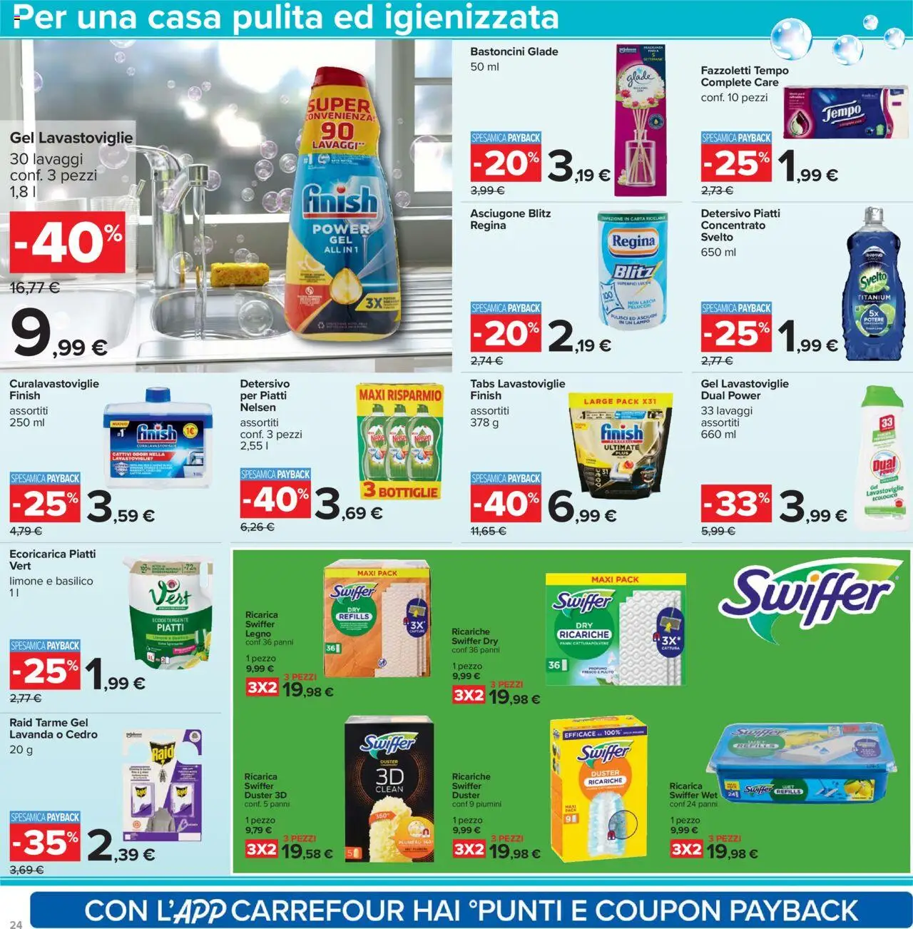 Volantino Carrefour del 23.10.2025 | Pagina: 24 | Prodotti: Limone, Lavastoviglie, Basilico, Lavanda