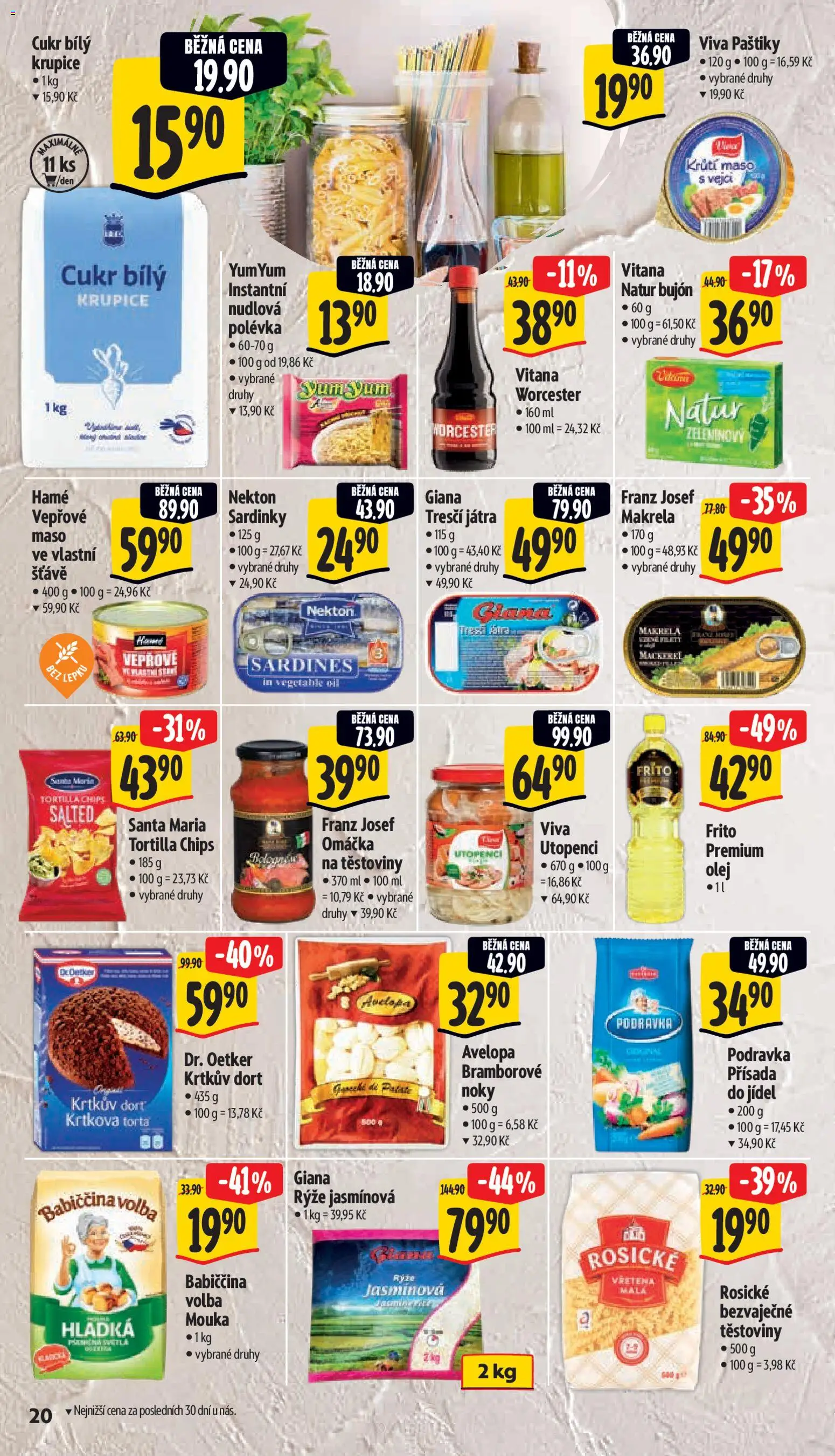 Albert leták - Supermarket od 25.02.2026 | Strana: 28 | Produkty: Olej, Těstoviny, Makrela, Sardinky