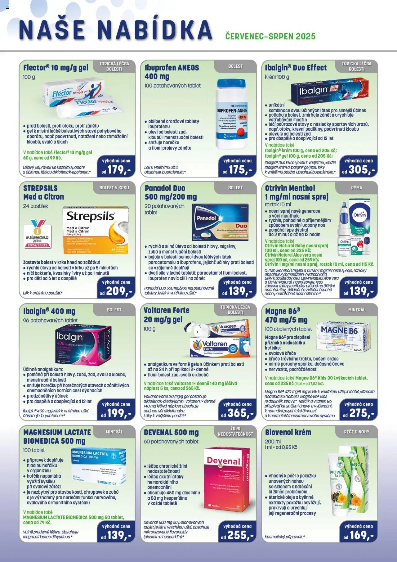 Pharmapoint leták od 01.07.2025 | Strana: 2 | Produkty: Oleje, Voltaren Forte, Med, Krém