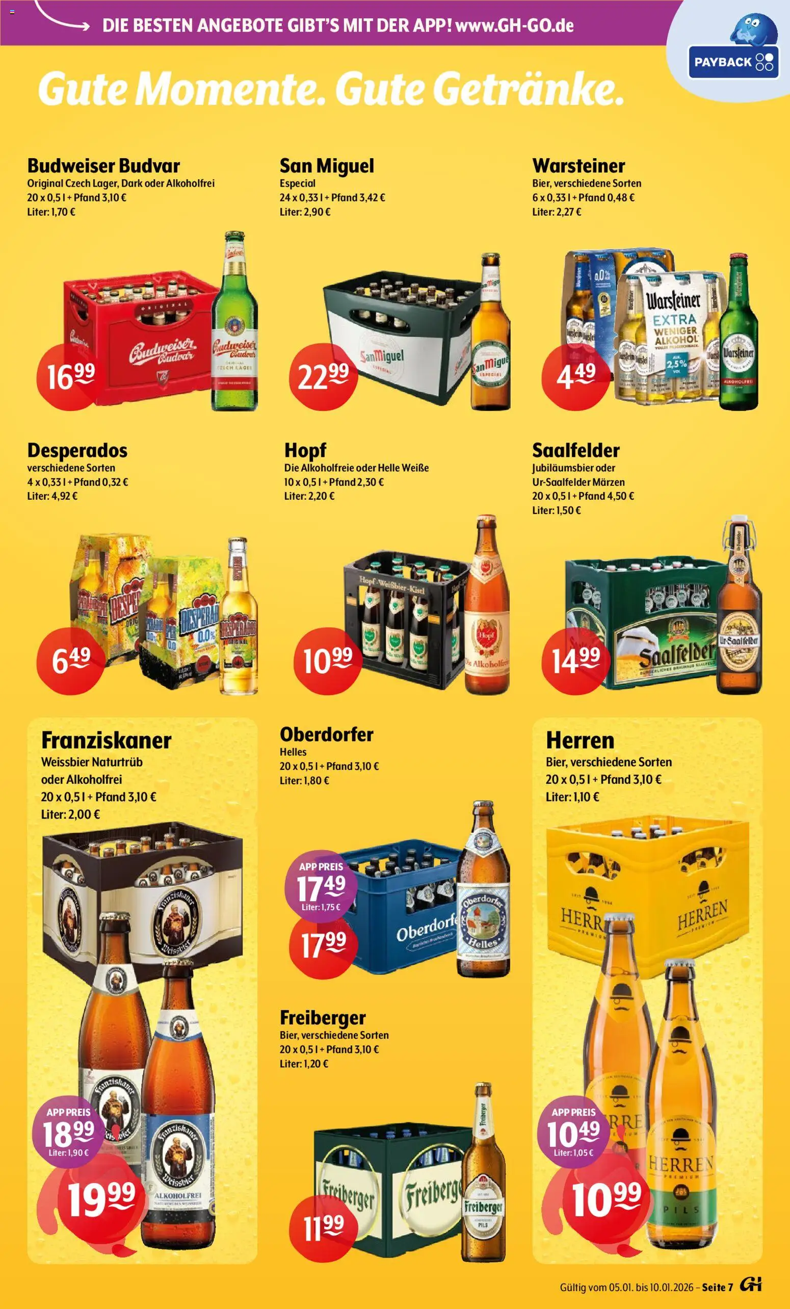 Getränke Hoffmann - Brandenburg – gültig ab 05.01.2026 | Seite: 7 | Produkte: Franziskaner, Weißbier, Pils, Desperados