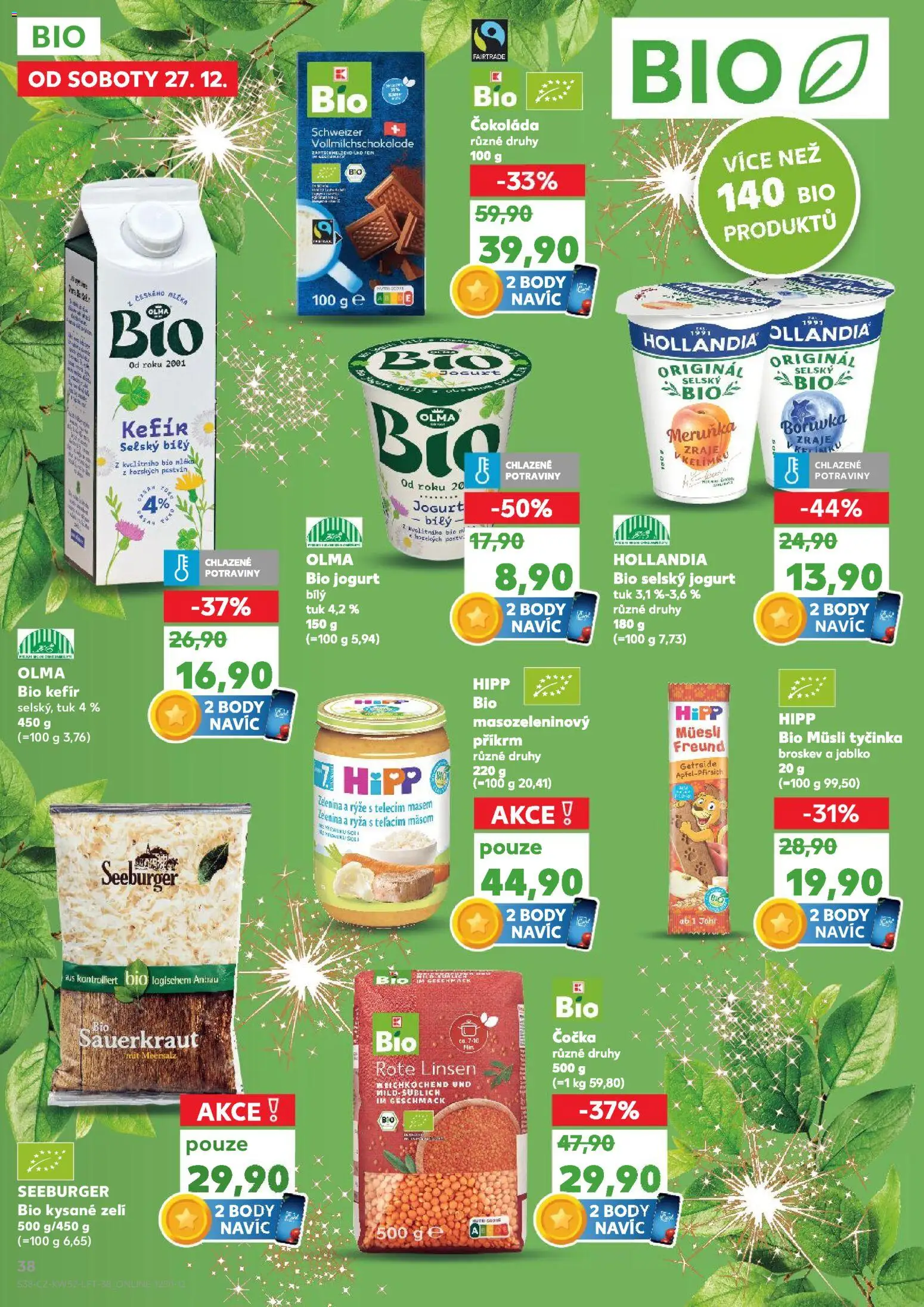 Kaufland leták - Ostrava od 27.12.2025 | Strana: 38 | Produkty: Jogurt, Rýže, Müsli tyčinka, Hipp