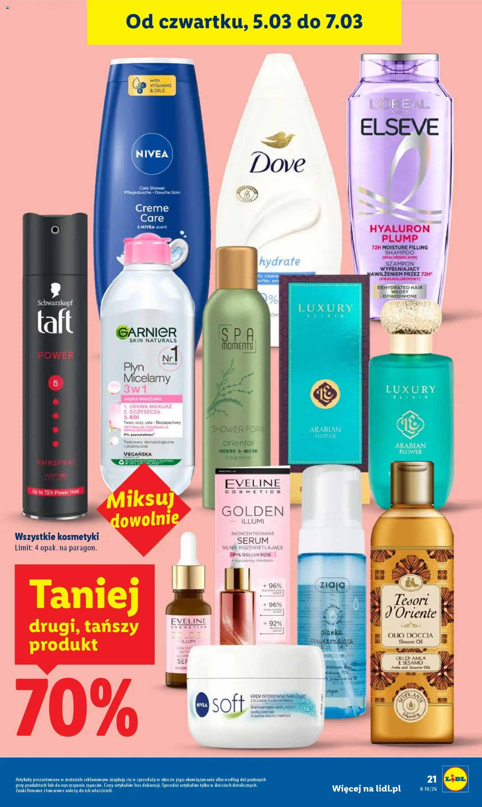 Lidl Polsko leták od 05.03.2026 | Strana: 21 | Produkty: Nivea, Sérum, Krém, Dove