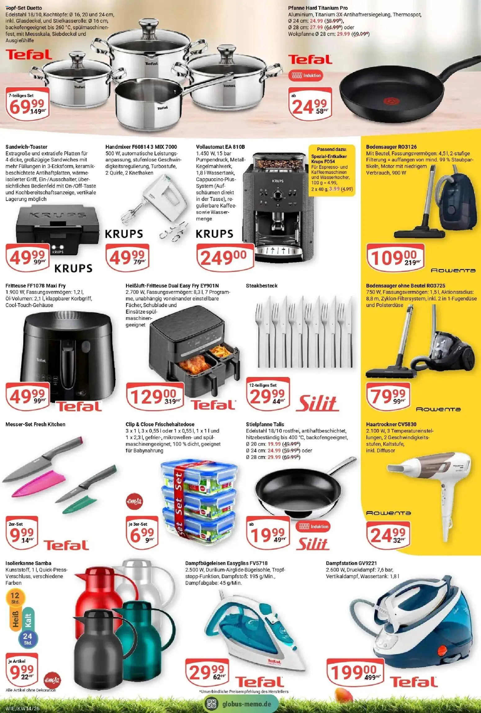 Globus prospekt Waghäusel	 – gültig ab 30.03.2026 | Seite: 28 | Produkte: Kaffee, Babynahrung, Wasser, Fritteuse