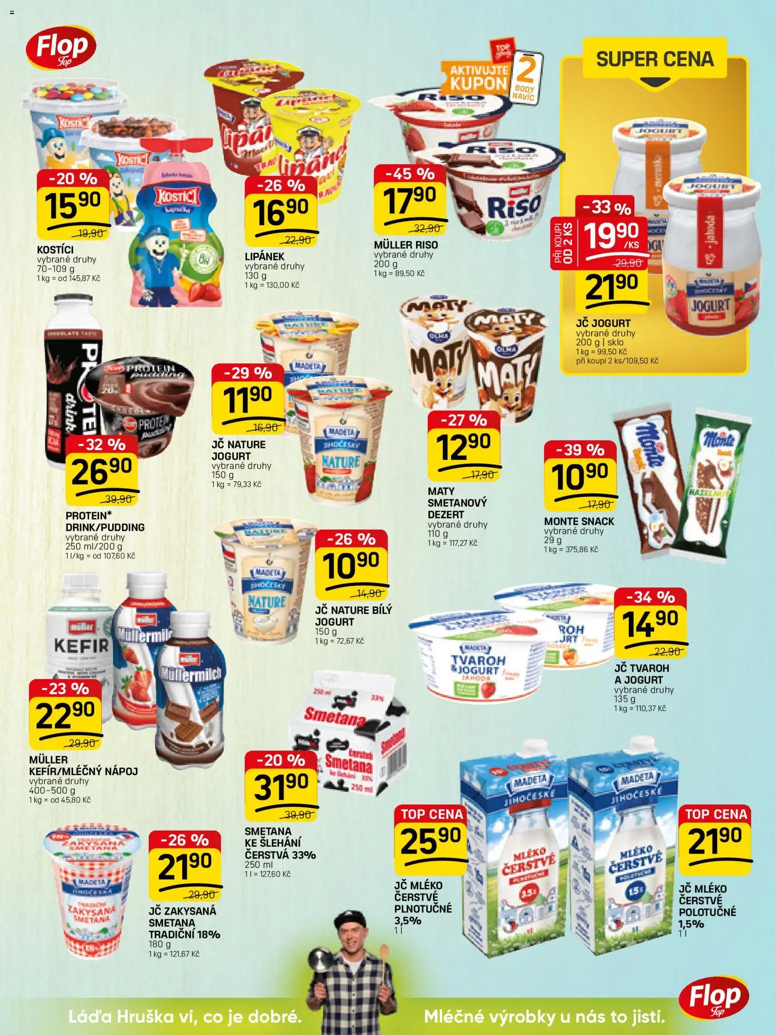 Flop leták - FlopTop od 08.04.2026 | Strana: 5 | Produkty: Kostici, Med, Protein, Müllermilch