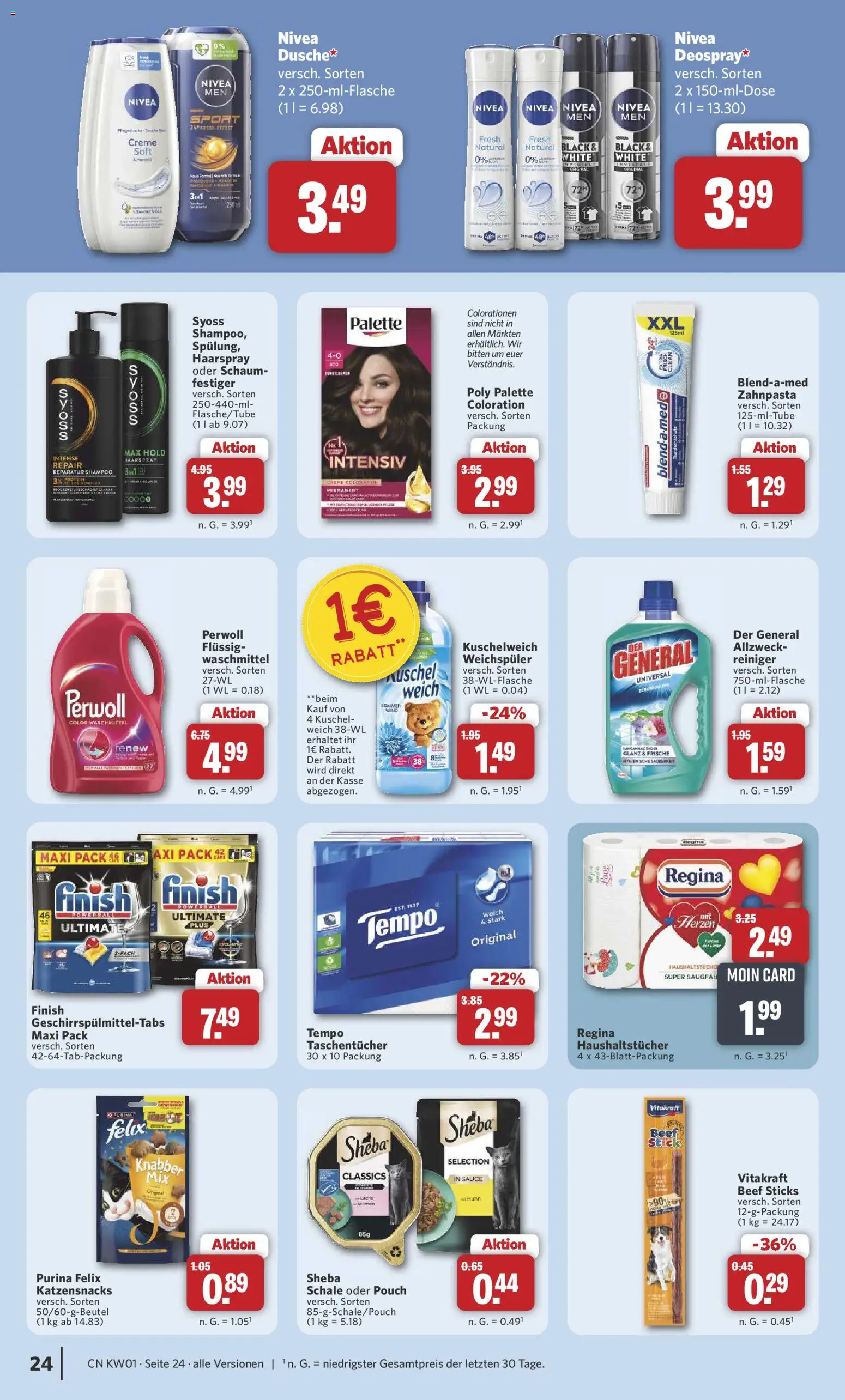 Combi Prospekt 	 – gültig ab 29.12.2025 | Seite: 26 | Produkte: Sheba, Creme, Zahnpasta, Weichspüler