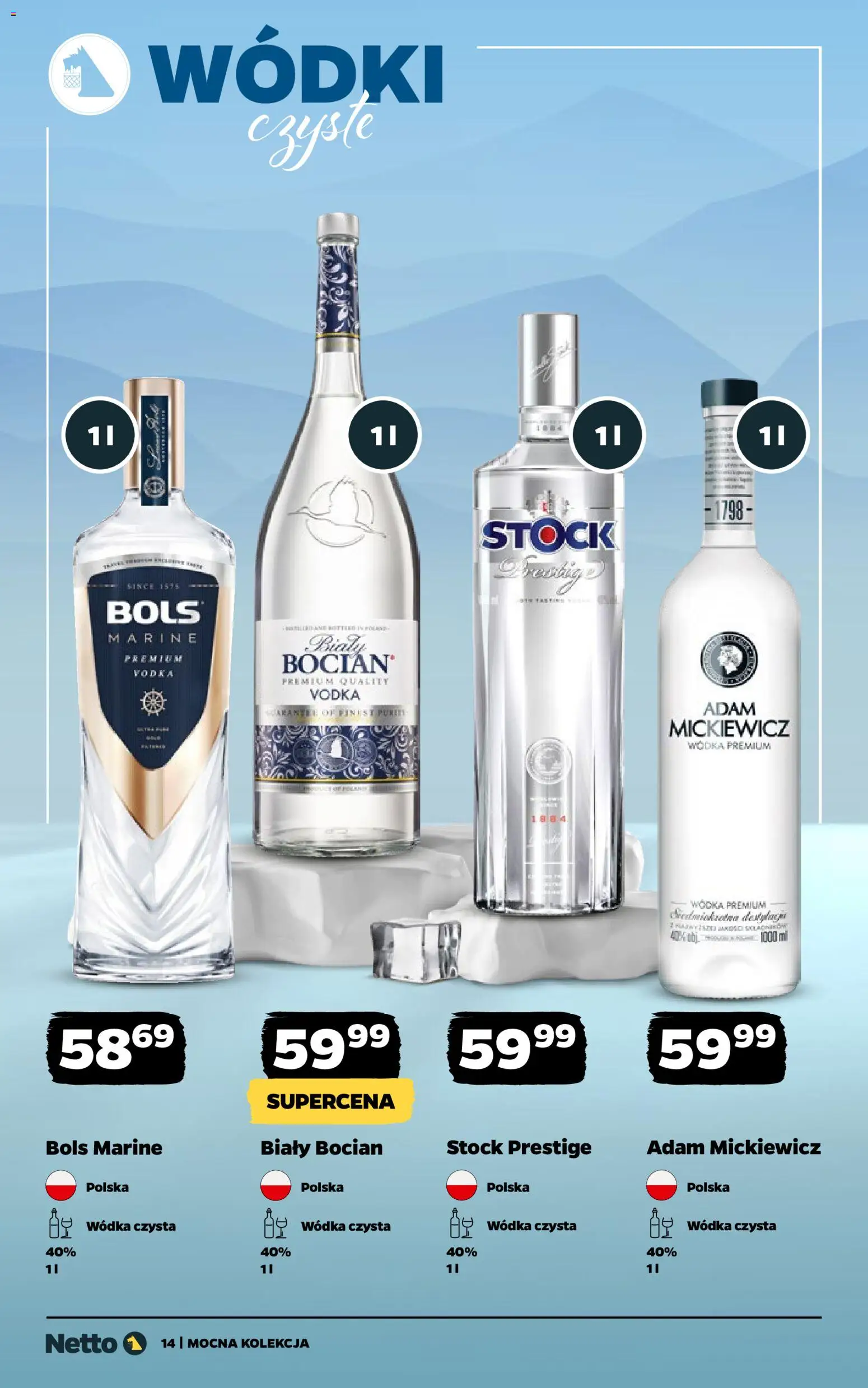 Netto gazetka - Alkohole mocne od 16.02.2026 | Strona: 14 | Produkty: Vodka, Wódka