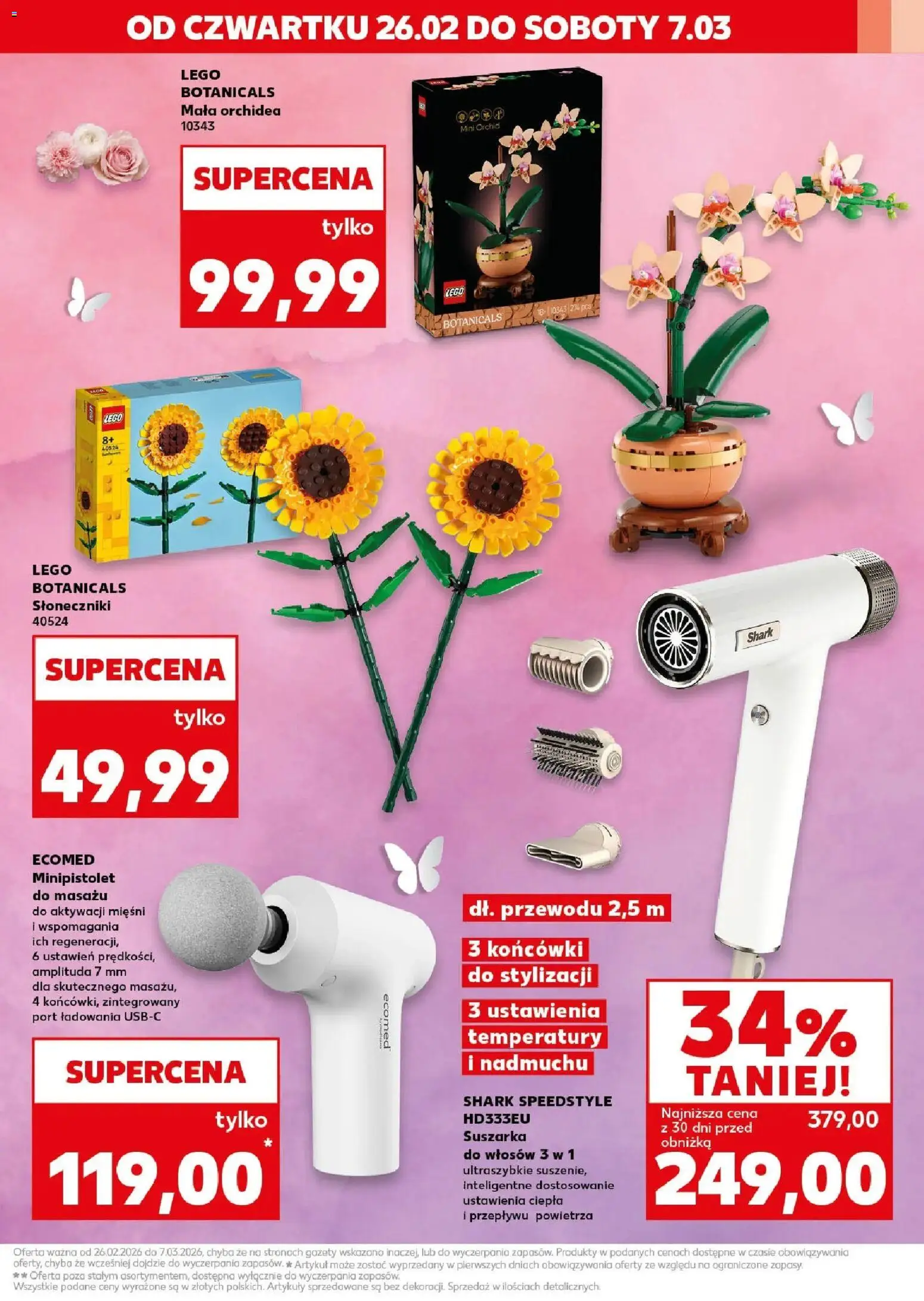 Kaufland gazetka - Mega okazje od 26.02.2026 | Strona: 3 | Produkty: Suszarka, Lego