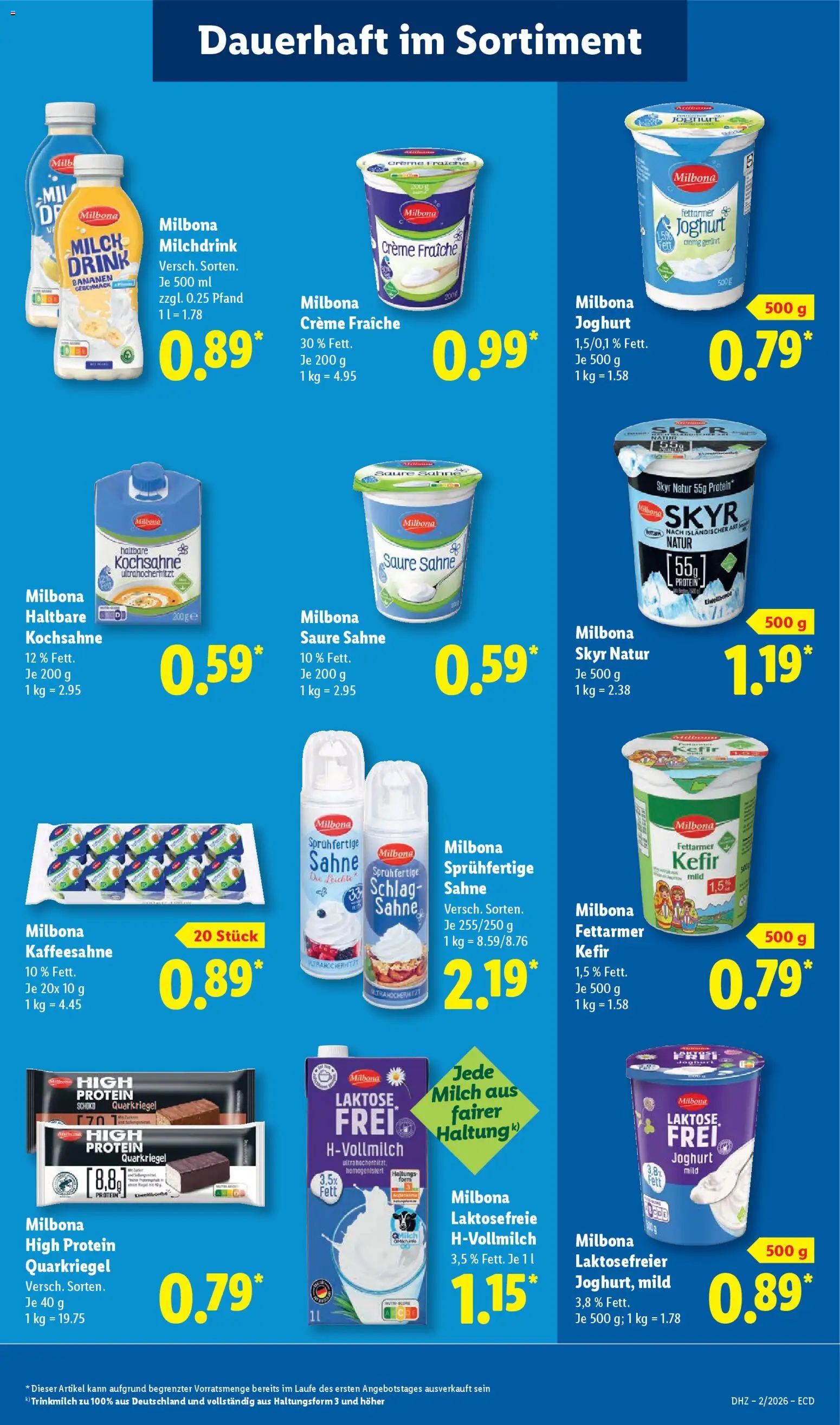 Lidl - Prospekt – gültig ab 05.01.2026 | Seite: 21 | Produkte: Kefir, Milch, Creme, Skyr