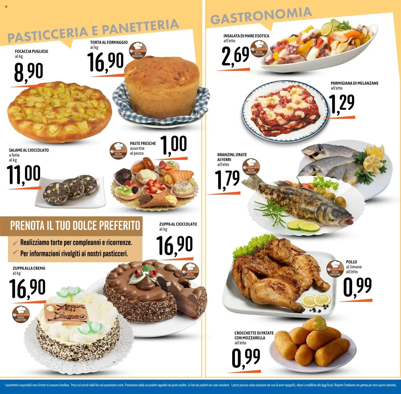 Volantino Emisfero del 12.03.2026 | Pagina: 16 | Prodotti: Salame, Pollo, Crocchette, Torta