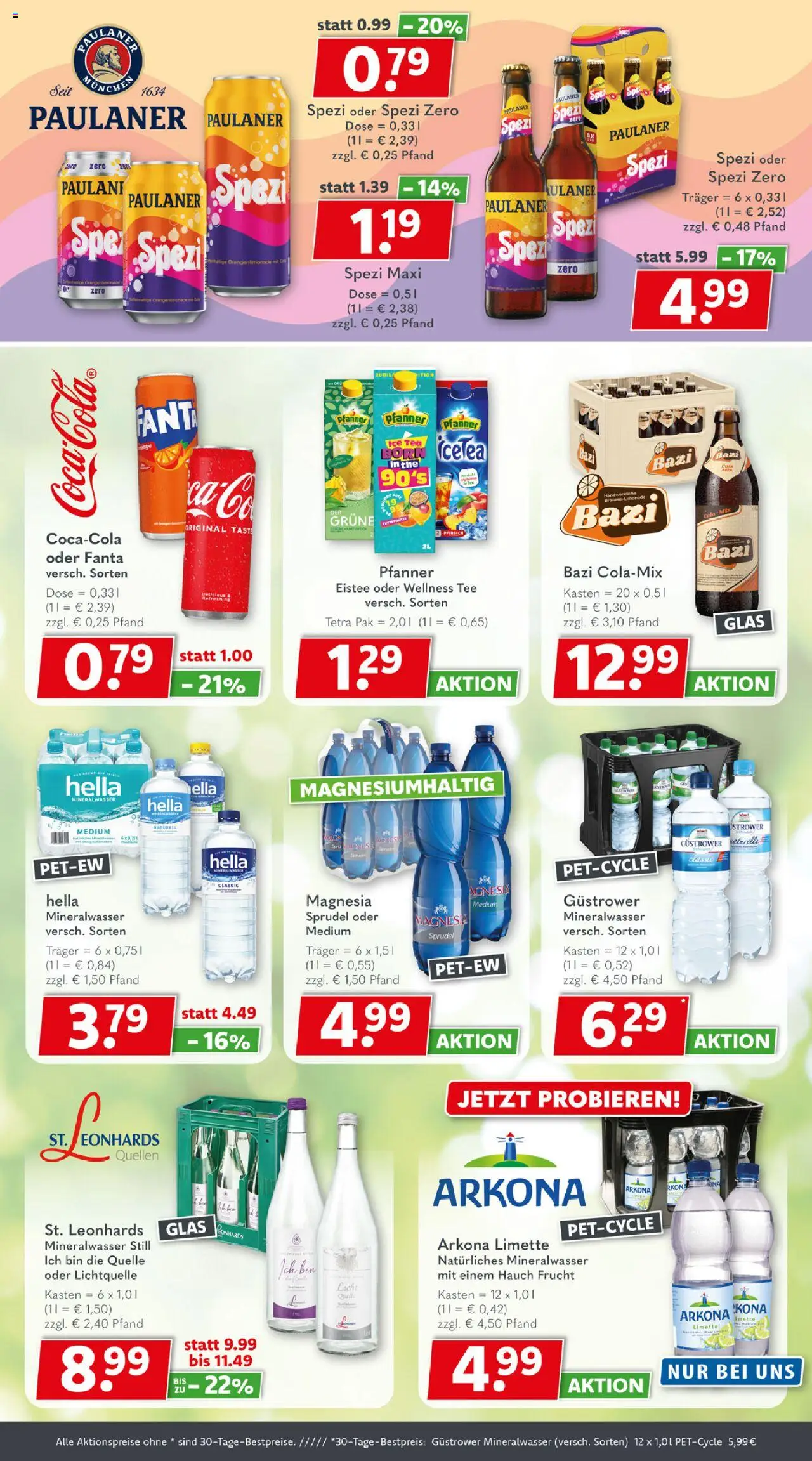 Getränkeland Prospekt 	 - gültig ab dem 21.07.2025 | Seite: 5 | Produkte: Hella, Limette, Tee, Paulaner