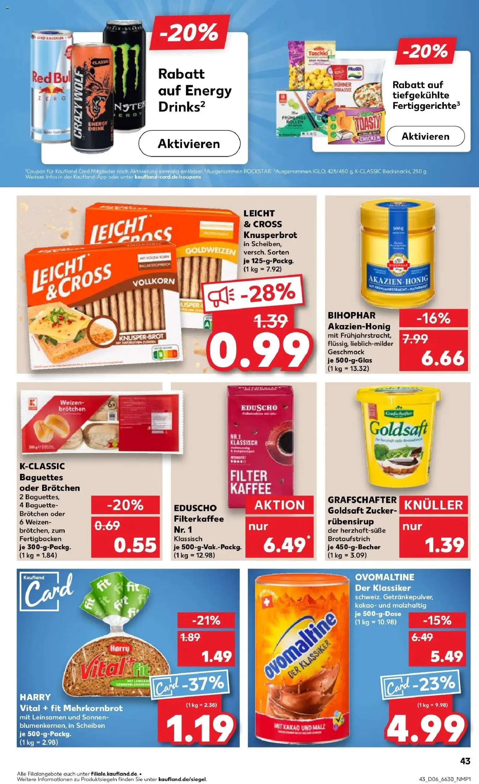Kaufland prospekt Olpe	 – gültig ab 09.02.2026 | Seite: 43 | Produkte: Ovomaltine, Energy, Kaffee, Frosta