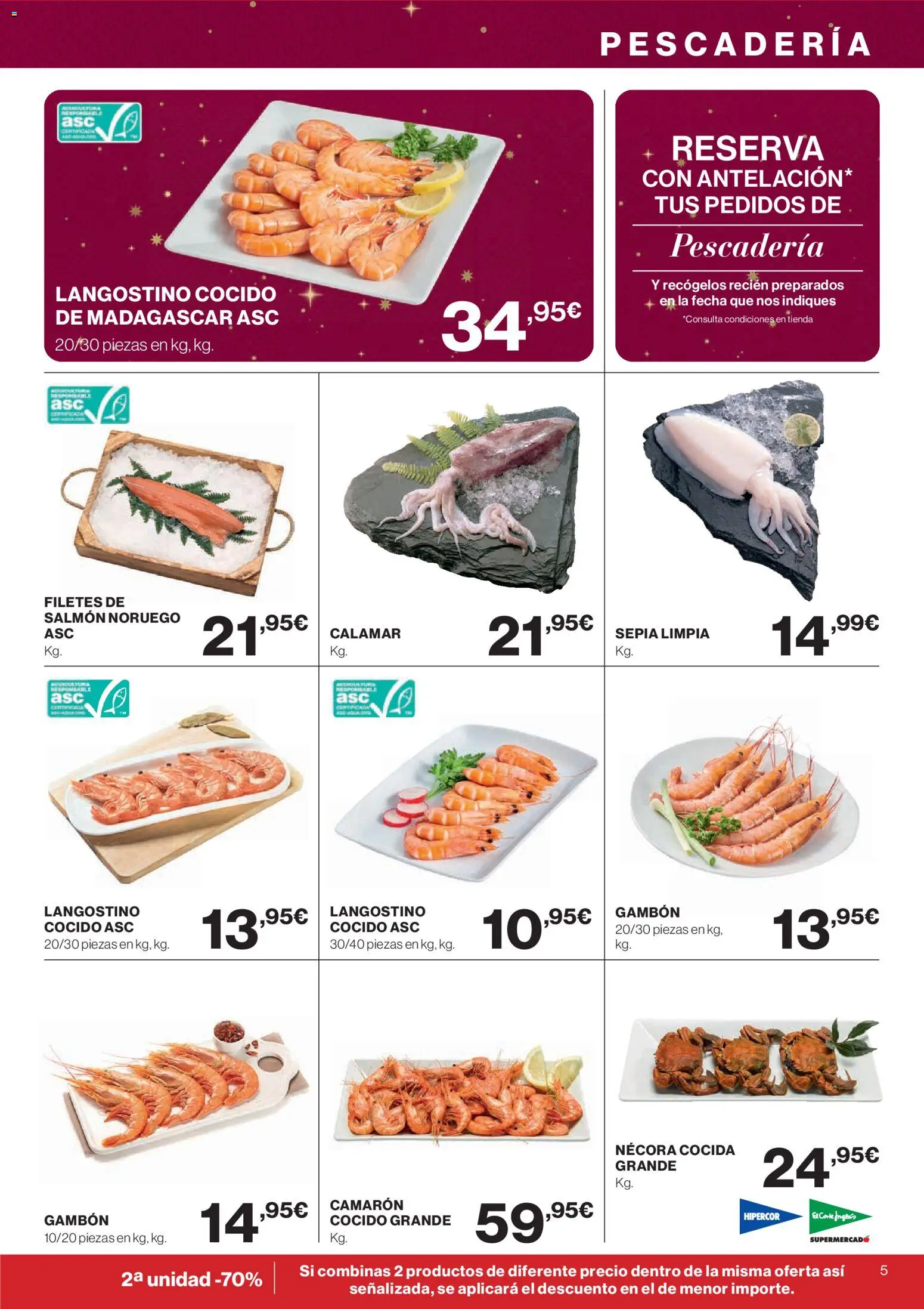 El Corte Inglés ofertas │ válido desde el 04.12.2025 | Página: 5 | Productos: Langostino