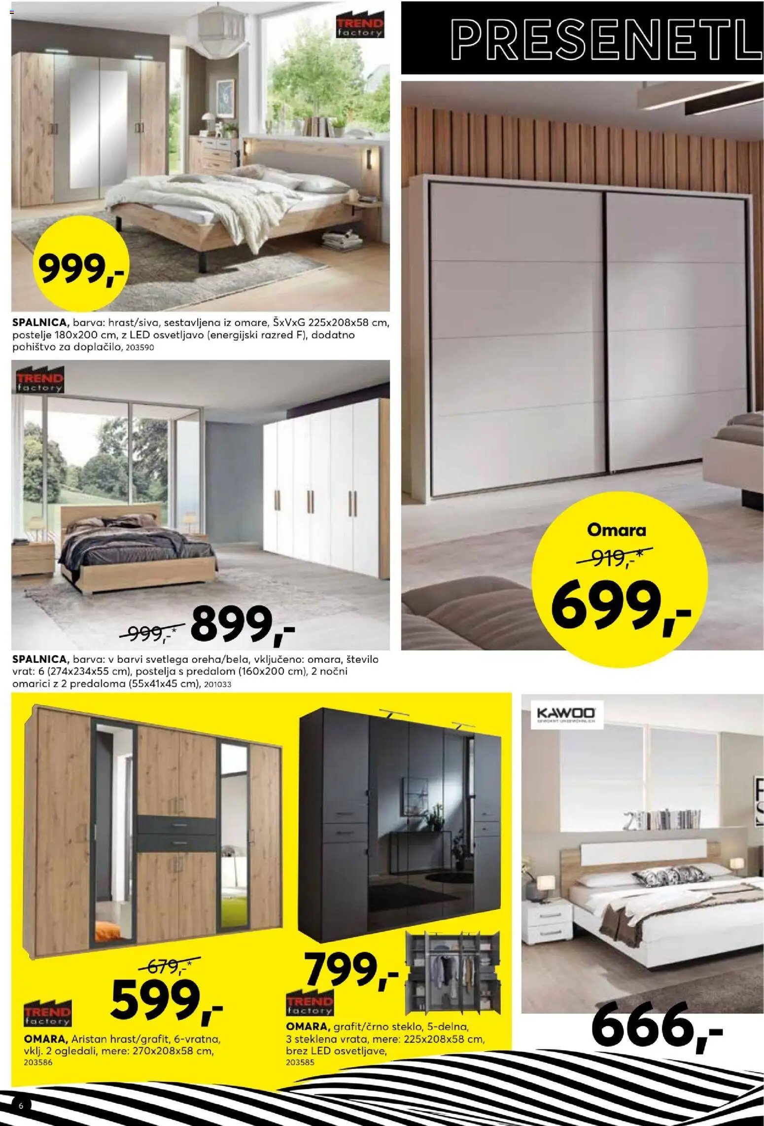 Novi Dipo katalog ponudbe – veljaven od 04.02.2026 | Stran: 6 | Izdelki: Pohištvo, Postelja, Omara, Barva