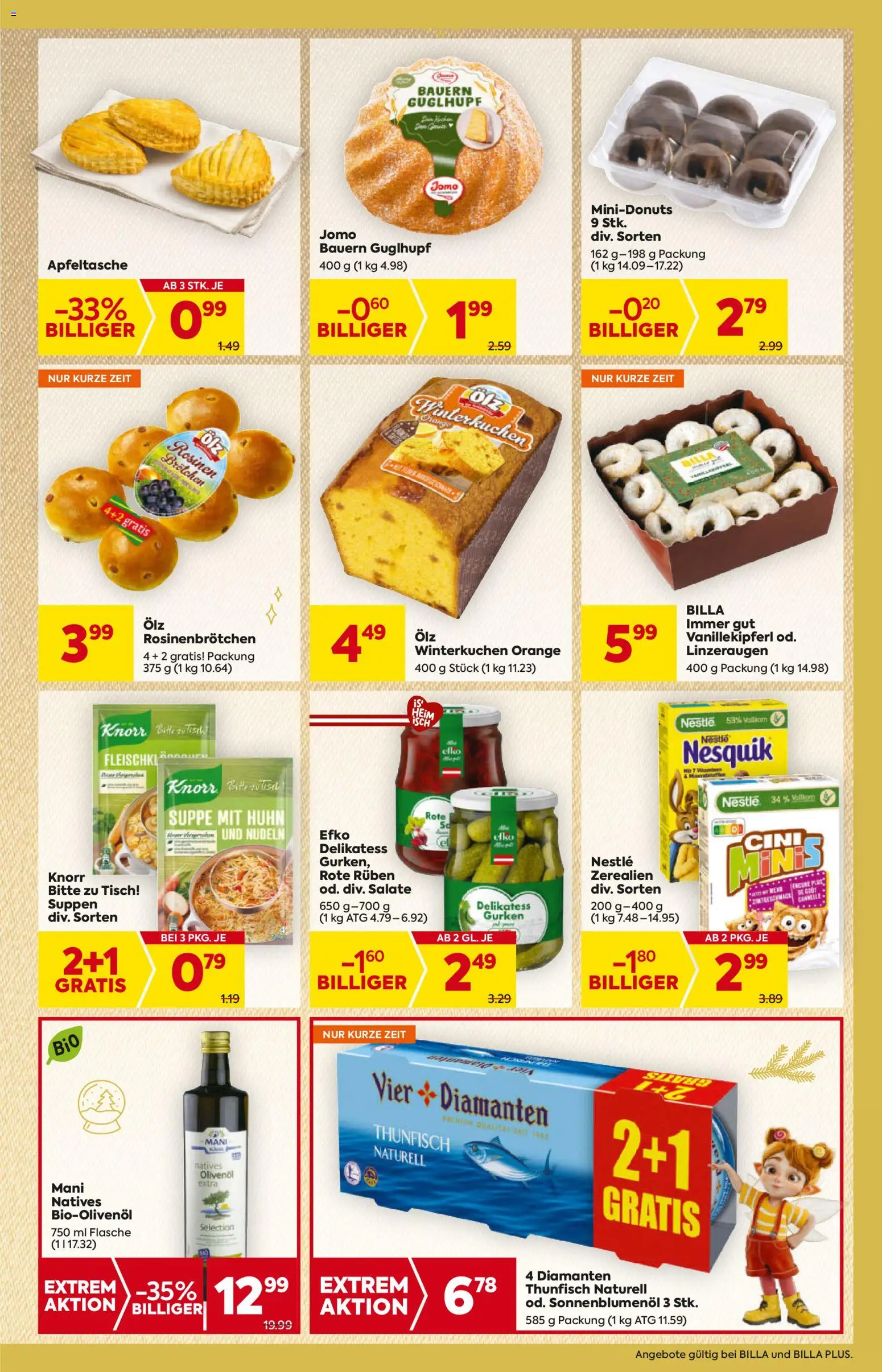 Billa Flugblatt - Oberösterreich gültig ab 27.11.2025 | Seite: 13 | Produkte: Gurken, Rosinen, Tisch, Nudeln