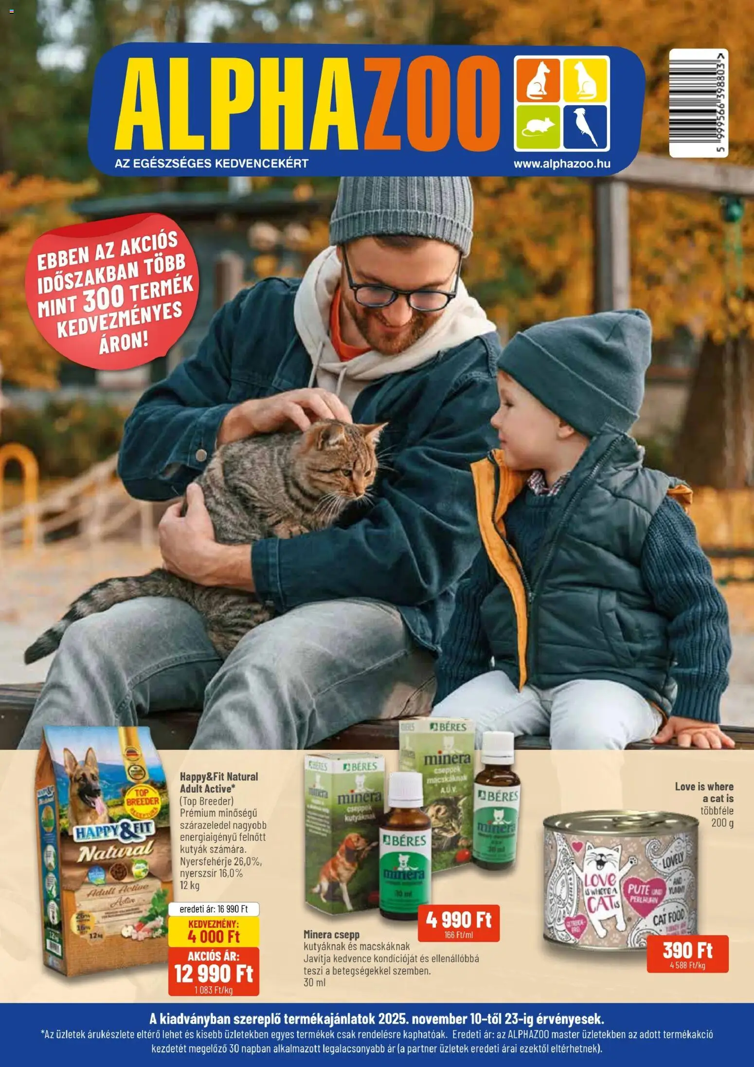 AlphaZoo akciós ujság - amely érvényes a következő dátumtól: 10.11.2025 | Oldal: 1