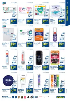 Náhled letáku Makro leták - Stabilně výhodná cena - maloobchod od 24.09.2025 | Strana: 43 | Produkty: Krém na ruce, Deodorant, Nivea, Vložky