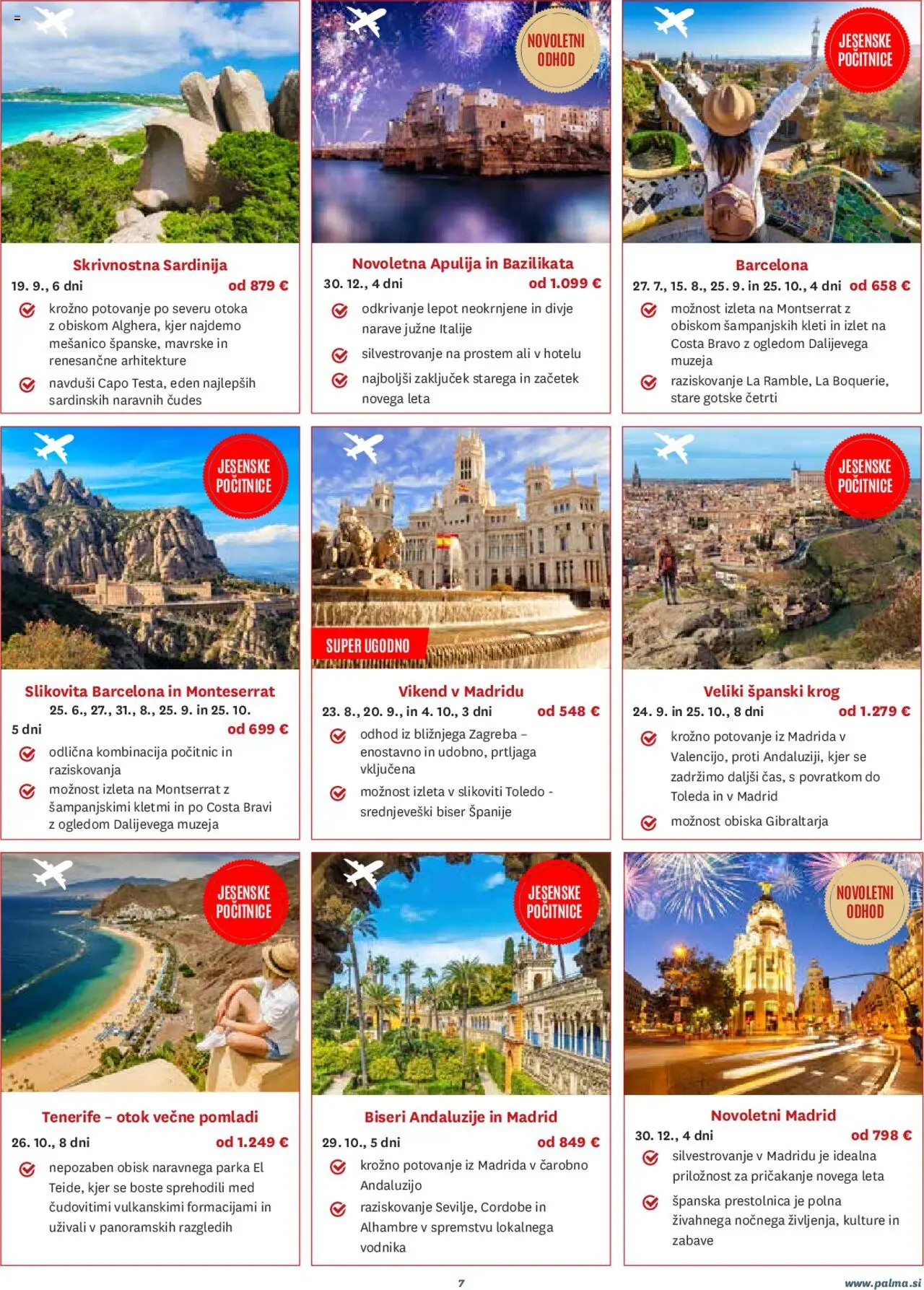 Palma katalog potovanja osrečujejo │ velja od 01.08.2025 | Stran: 7