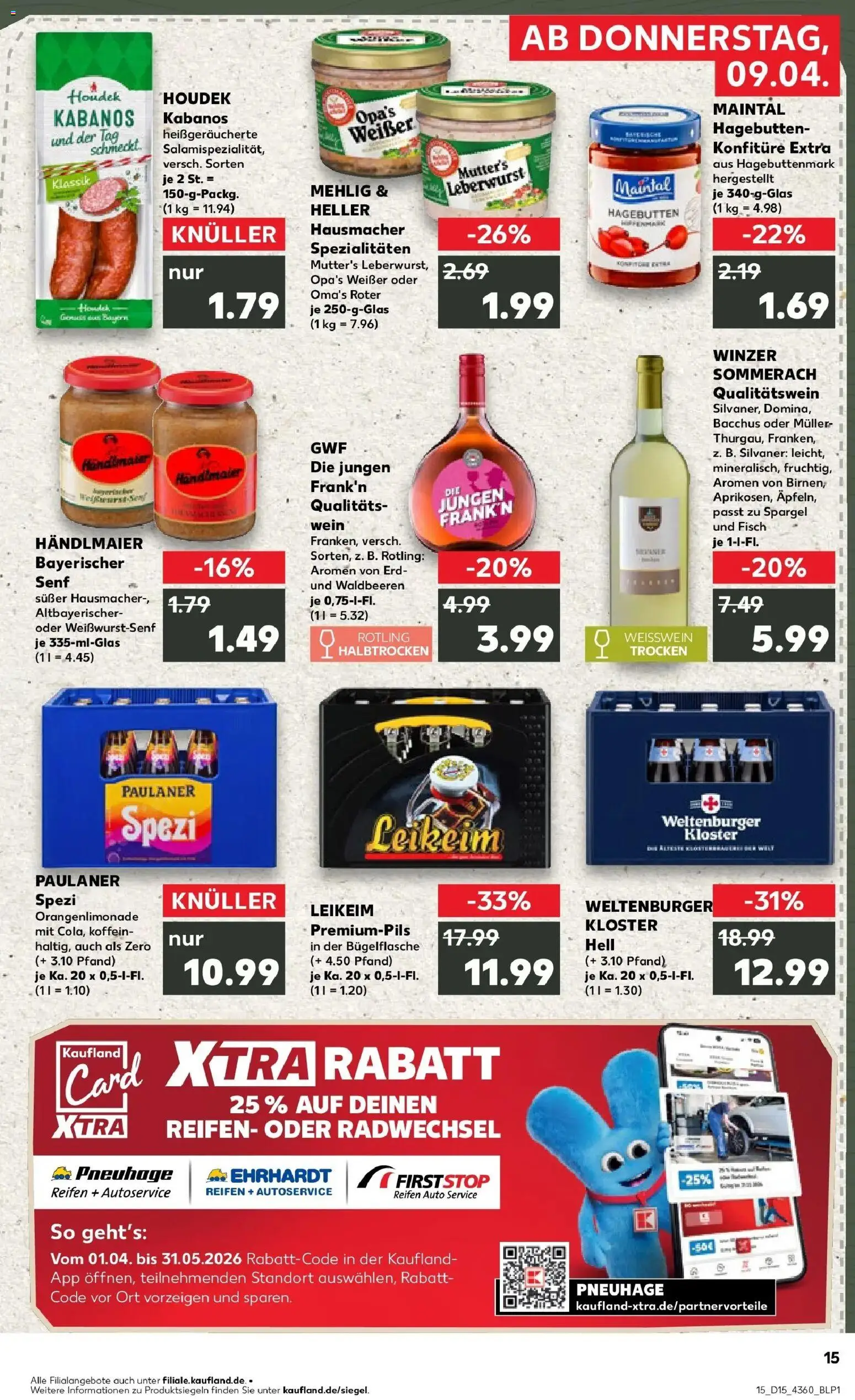 Kaufland Prospekt Bayreuth	 – gültig ab 07.04.2026 | Seite: 27 | Produkte: Paulaner spezi, Spargel, Wein, Paulaner