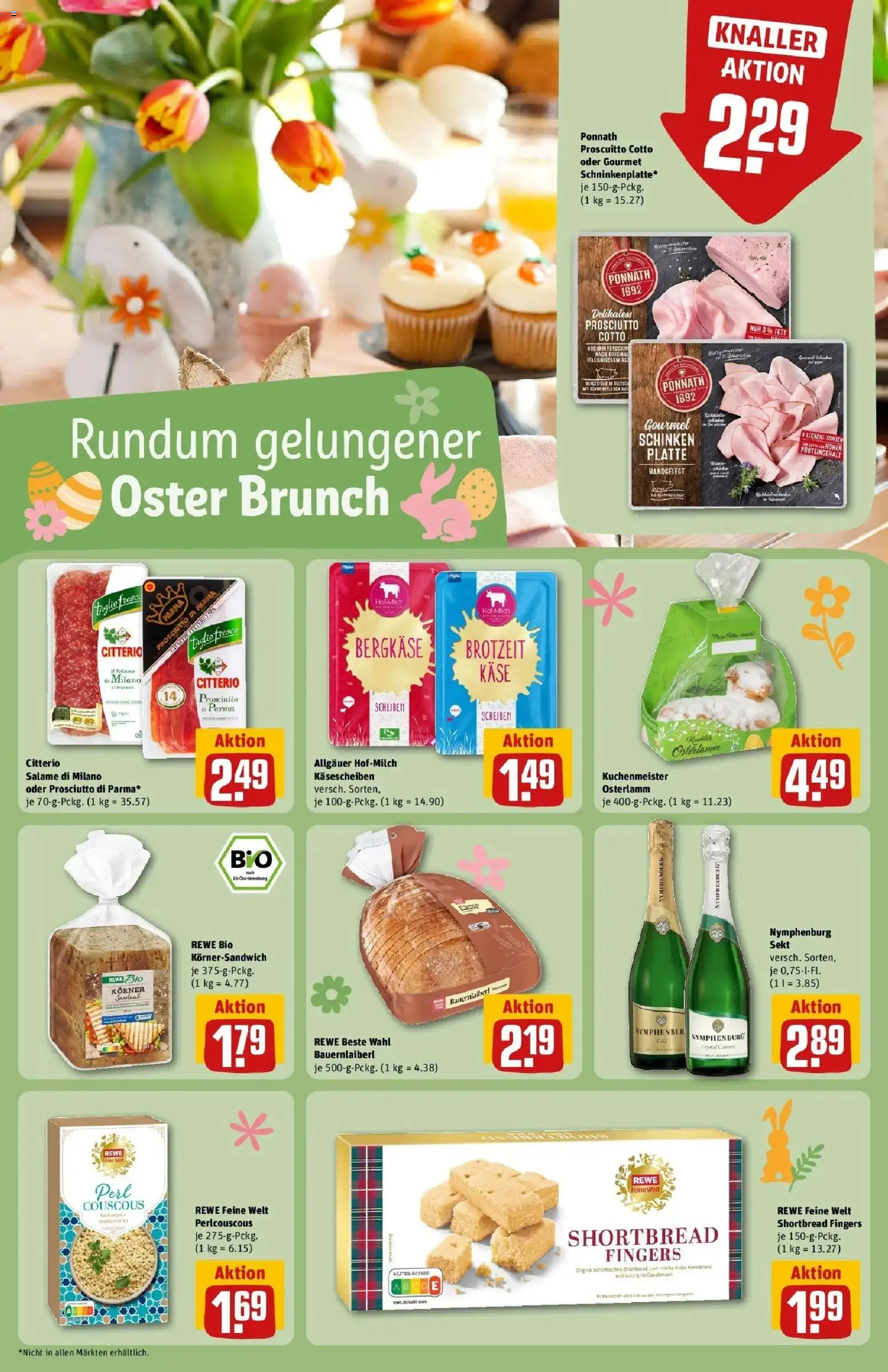 Rewe Prospekt Dachau	 – gültig ab 30.03.2026 | Seite: 24 | Produkte: Käse, Sekt, Schinken
