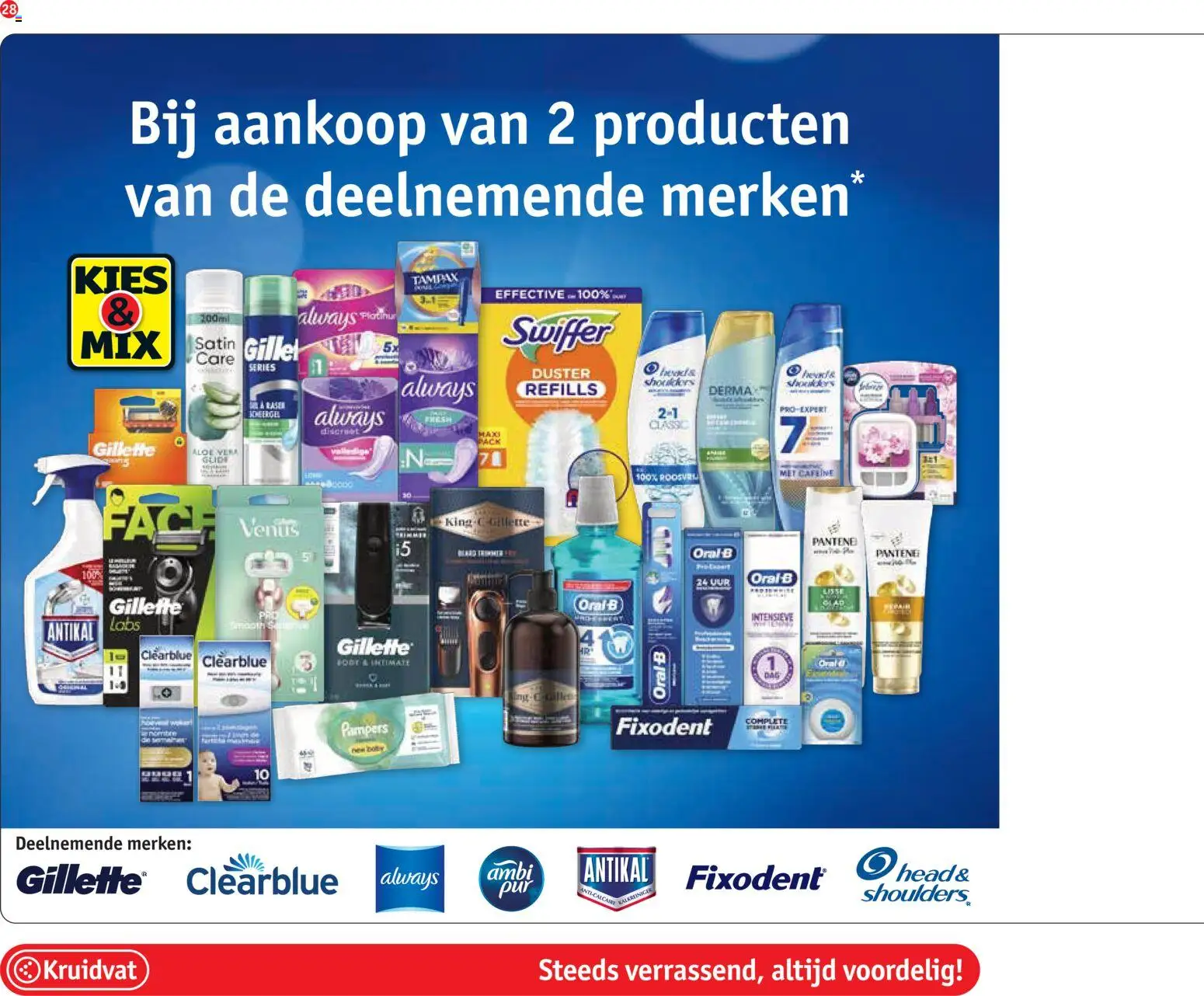 {H1} | Pagina: 28 | Producten: Tampons, Gel, Shampoo, Trimmer