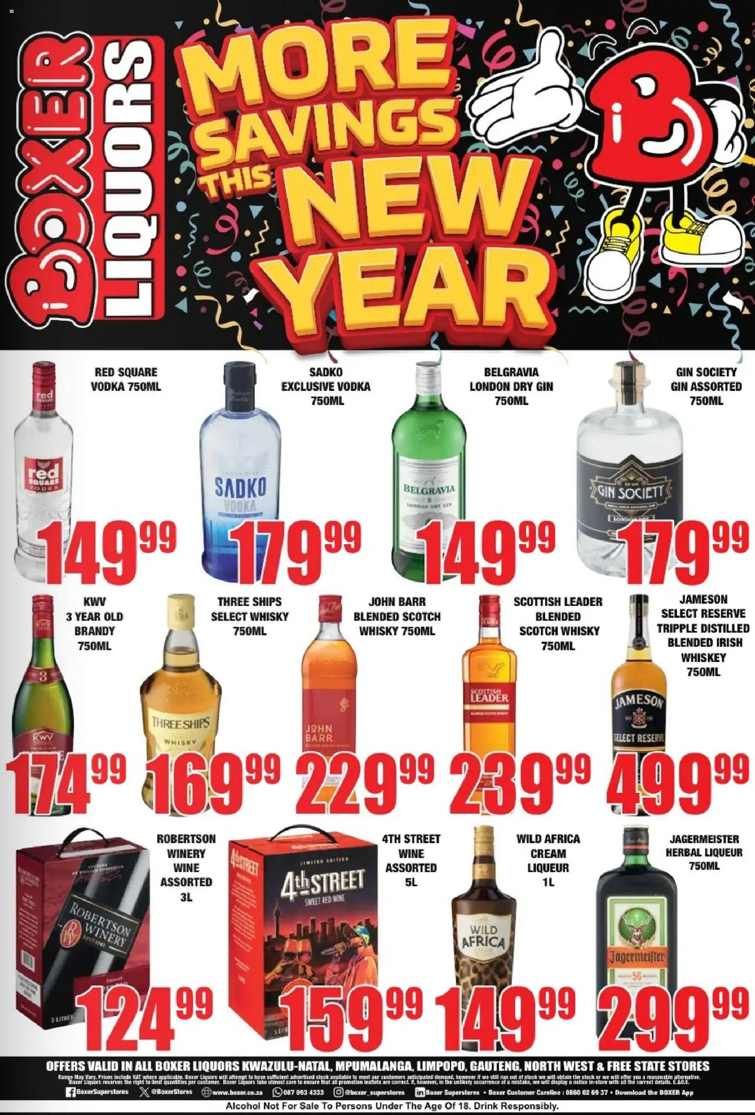 New Boxer catalogue – valid from 29.12.2025 | Page: 2 | Products: Gin, Cream, Vodka, Stock