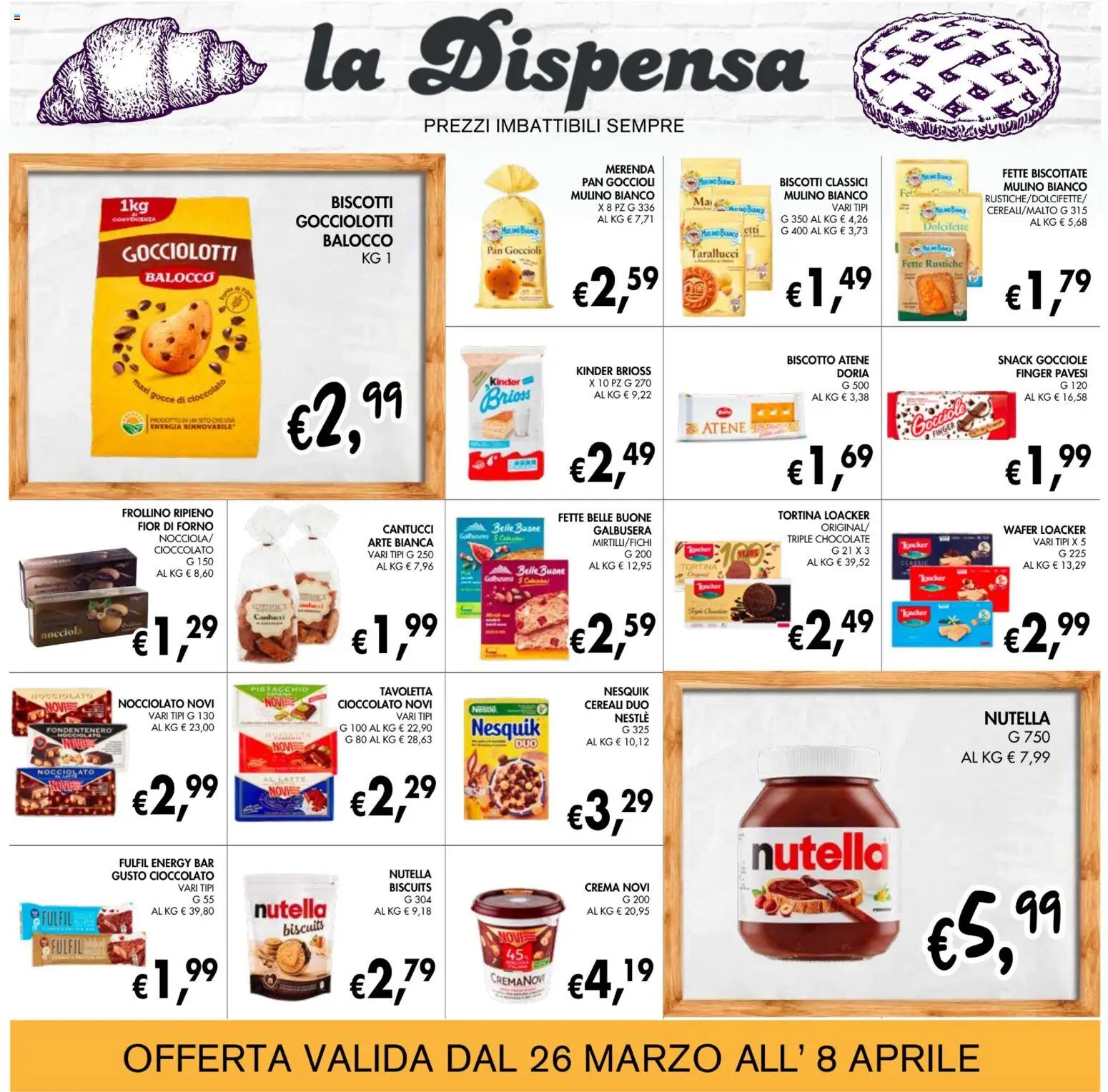 Volantino Coal del 26.03.2026 | Pagina: 15 | Prodotti: Cioccolato, Cereali, Nutella, Forno