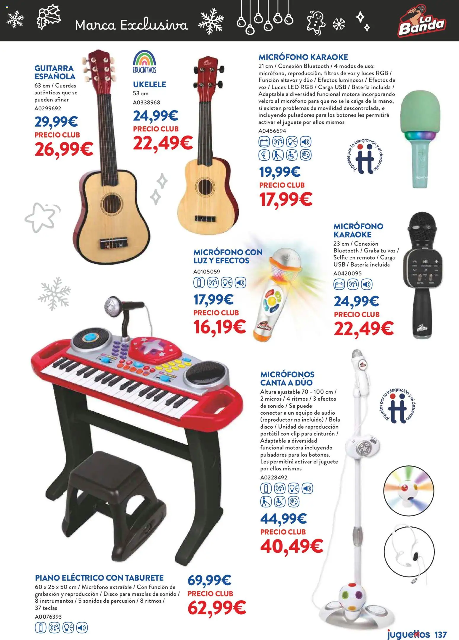 Juguettos catálogo Navidad │ válido desde el 27.10.2025 | Página: 137 | Productos: Taburete, Cinturón, Audio, USB