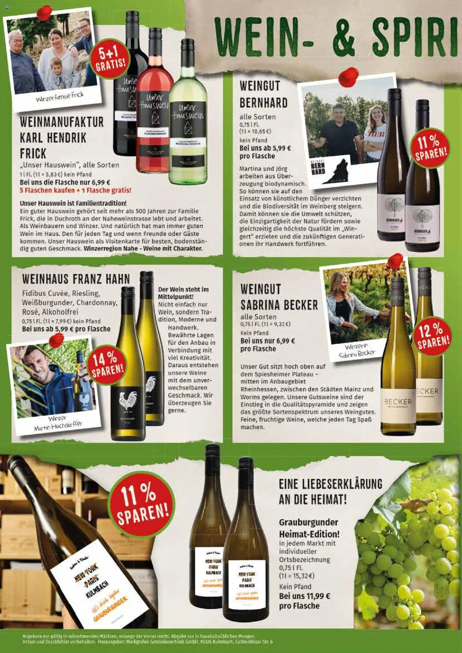 Markgrafen Prospekt – gültig ab 16.03.2026 | Seite: 2 | Produkte: Tür, Wein