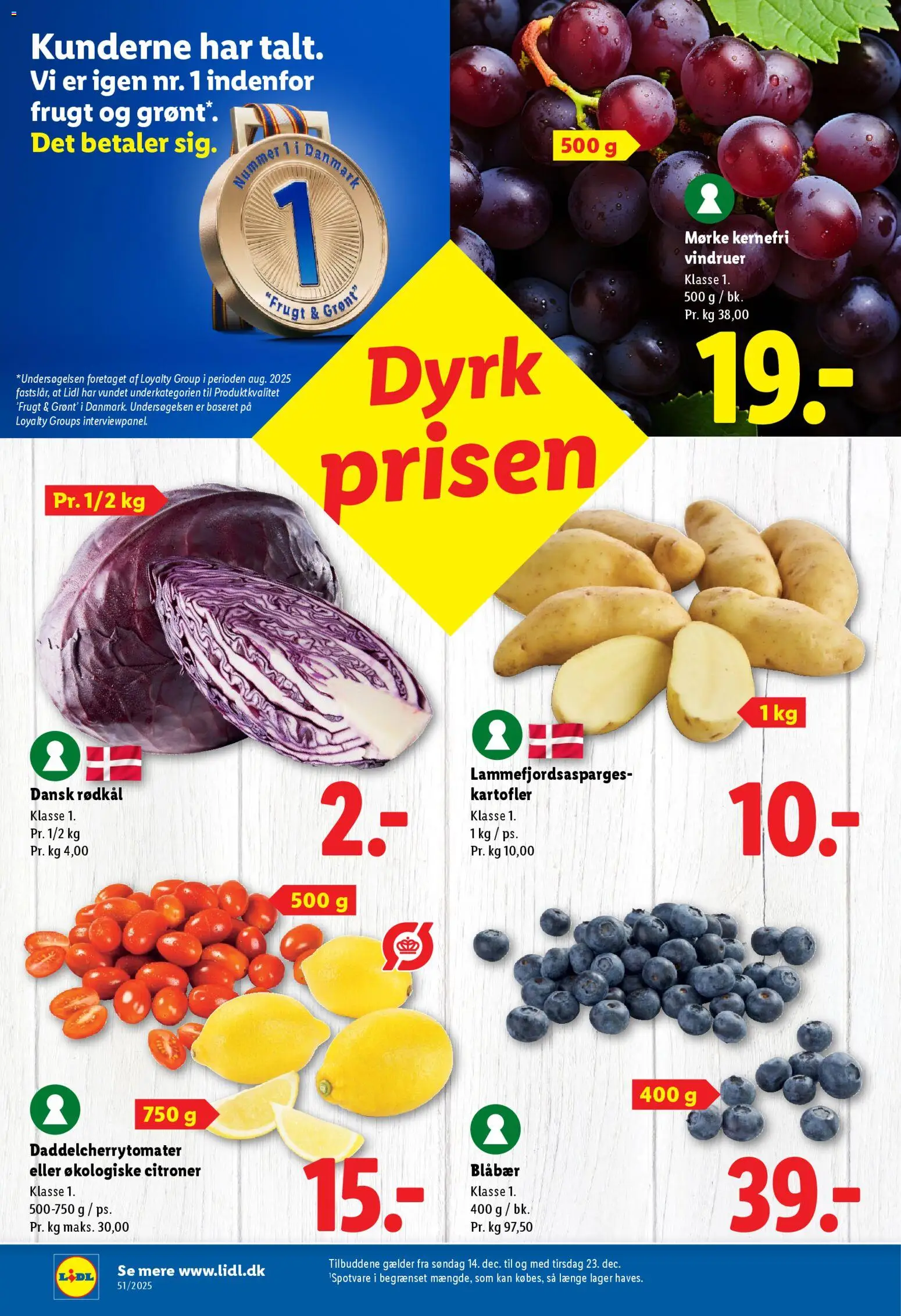 Lidl tilbudsavis – gyldig fra 14.12.2025 | Side: 6 | Produkter: Citroner, Kartofler, Rødkål, Søm
