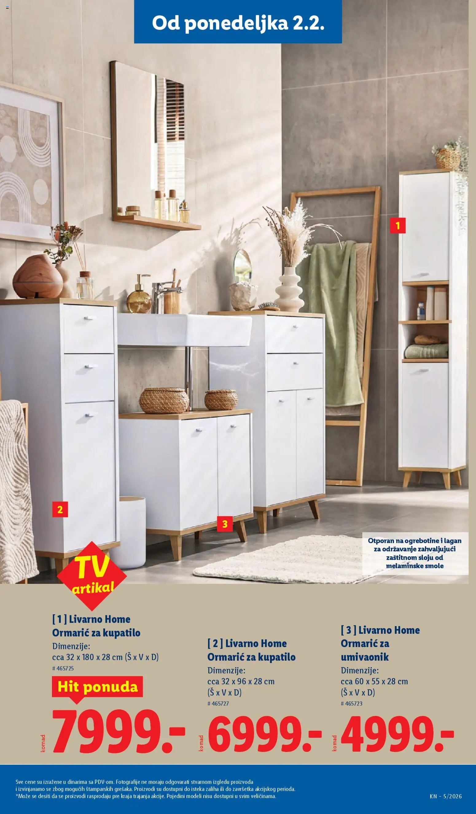 Lidl katalog - važi od 29.01.2026 | Strana: 59 | Proizvode: Kupatilo