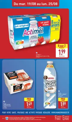  | Page: 12 | Produits: Fraise, Actimel, Yaourt à boire, Yaourt