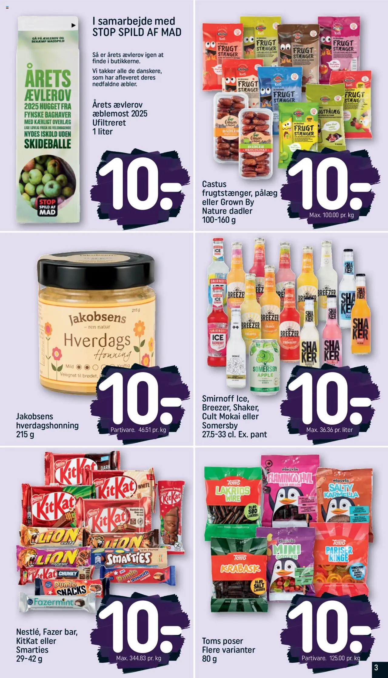 Rema 1000 tilbudsavis – gyldig fra 19.10.2025 | Side: 3 | Produkter: Pålæg, Lakrids, Honning, Søm
